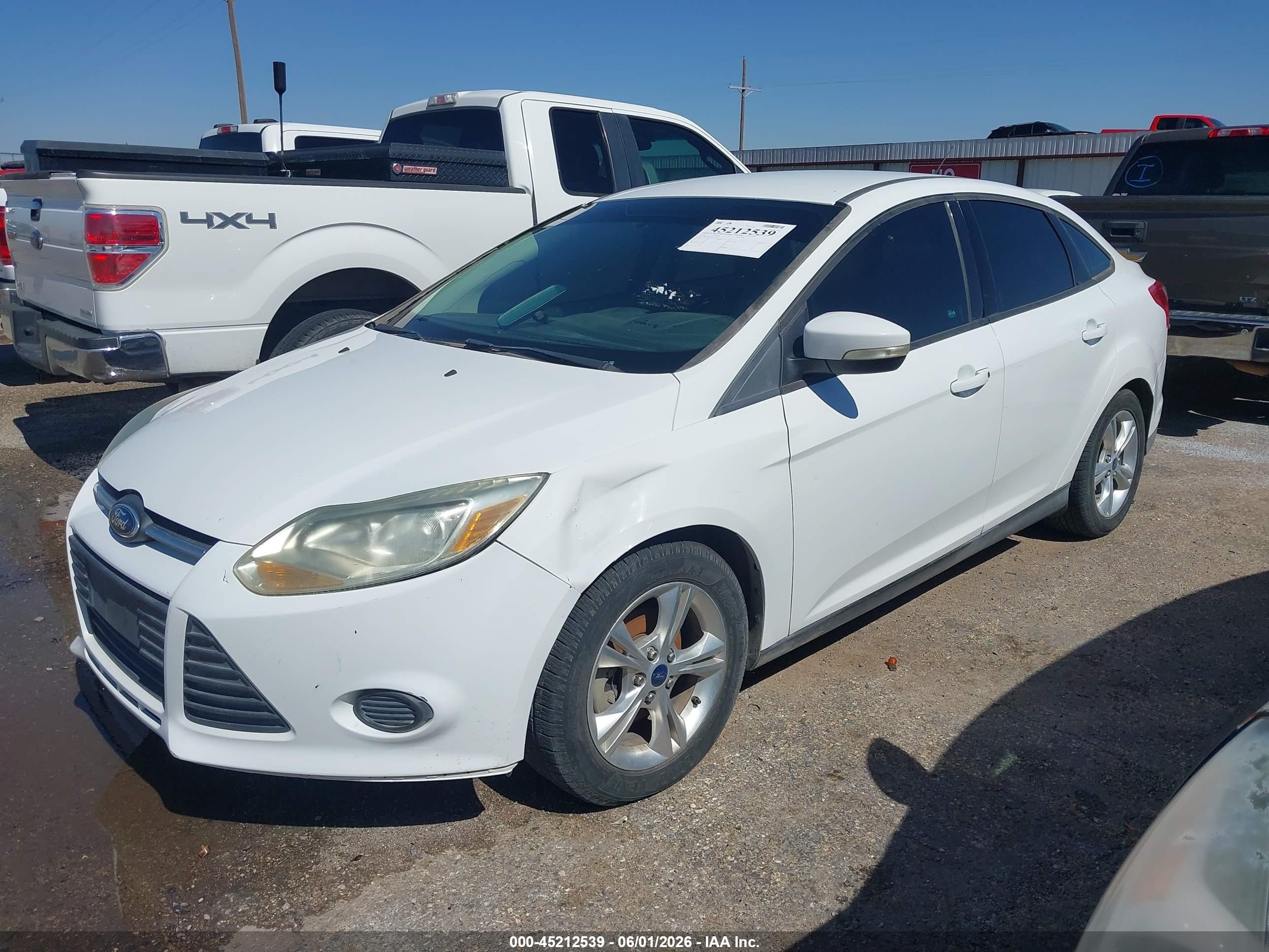 2014 Ford Focus Se Белый vin: 1FADP3F26EL197727