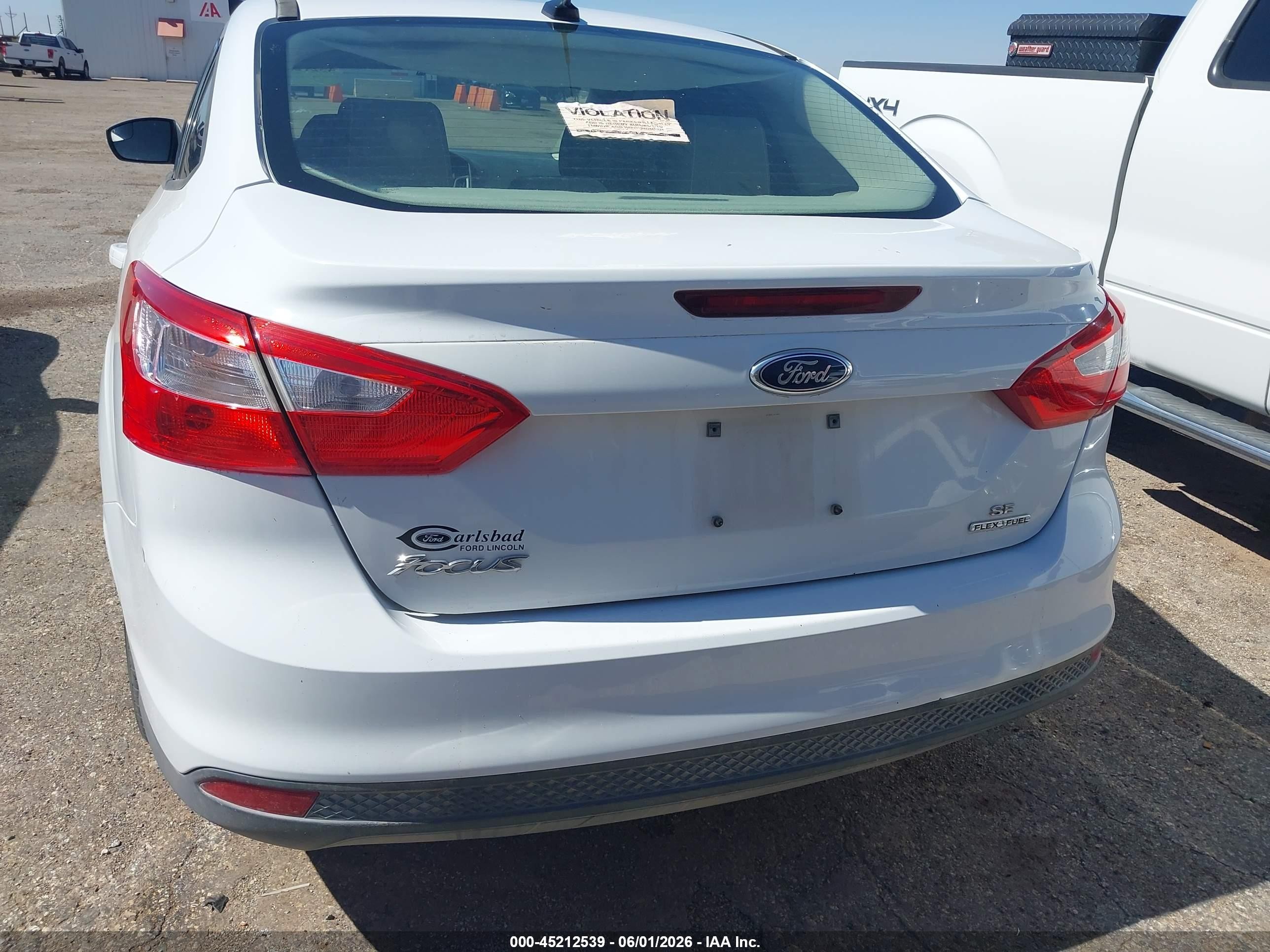 2014 Ford Focus Se Белый vin: 1FADP3F26EL197727