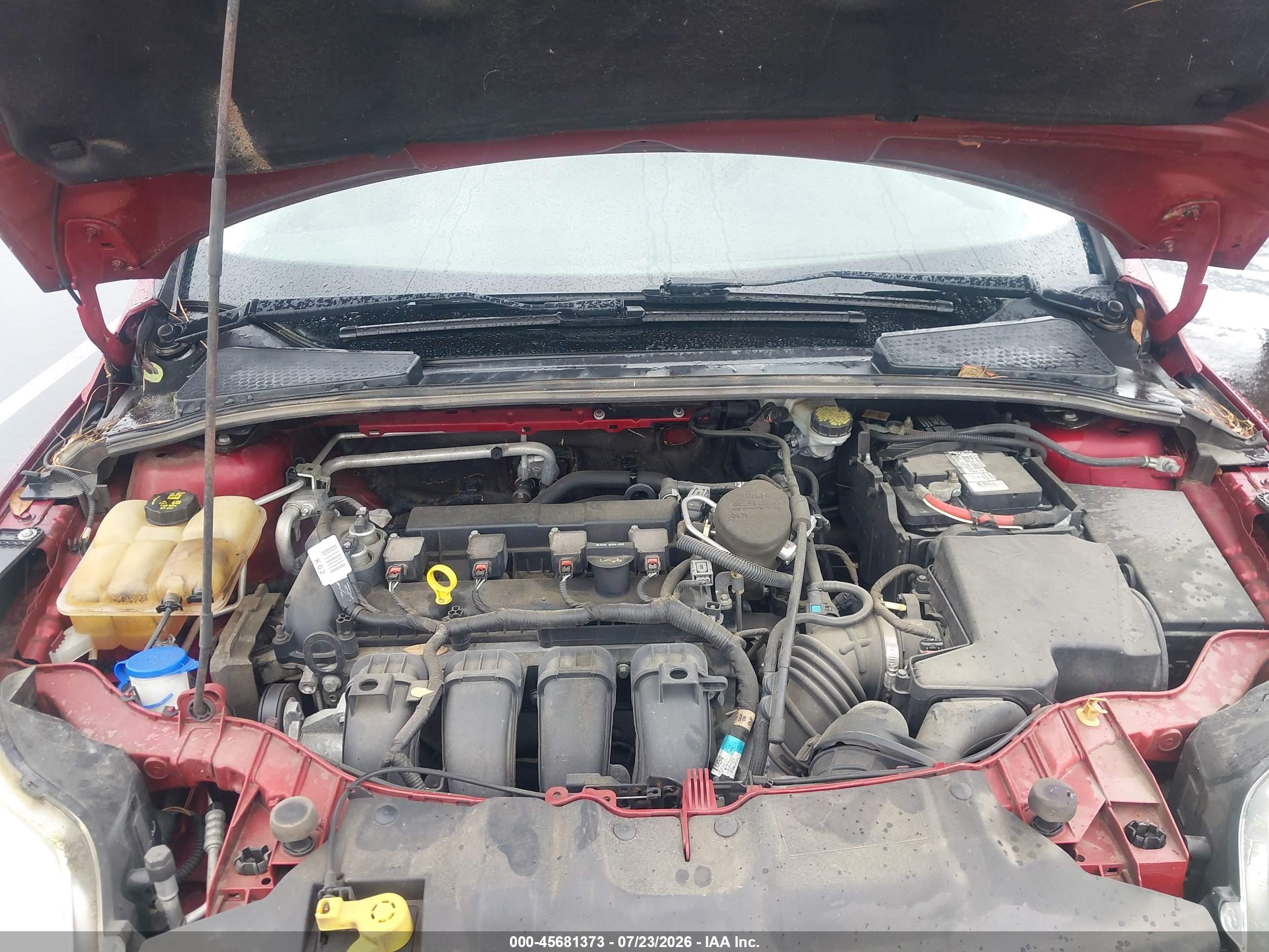 2014 Ford Focus Se Maroon vin: 1FADP3F26EL204773