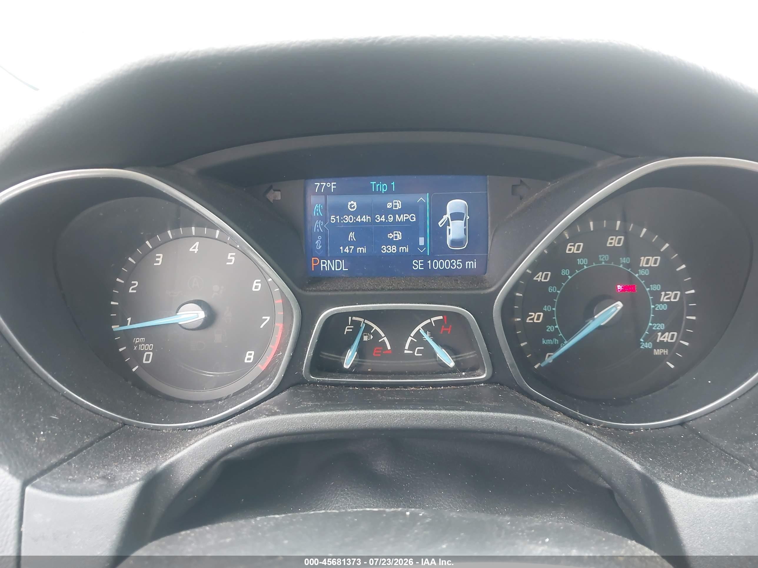 2014 Ford Focus Se Maroon vin: 1FADP3F26EL204773