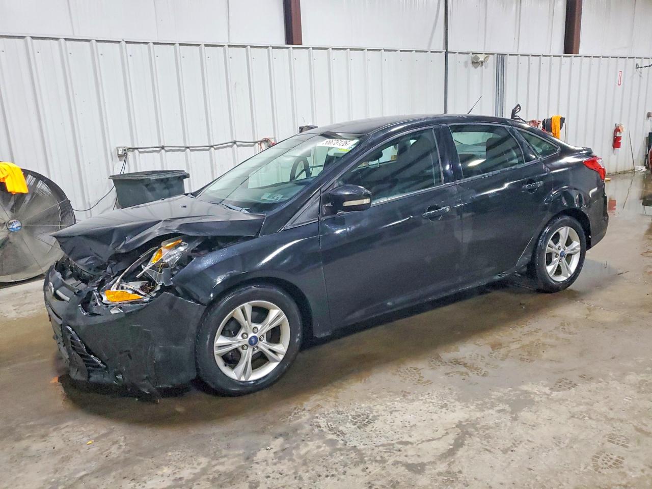 2014 Ford Focus Se Black vin: 1FADP3F26EL217250