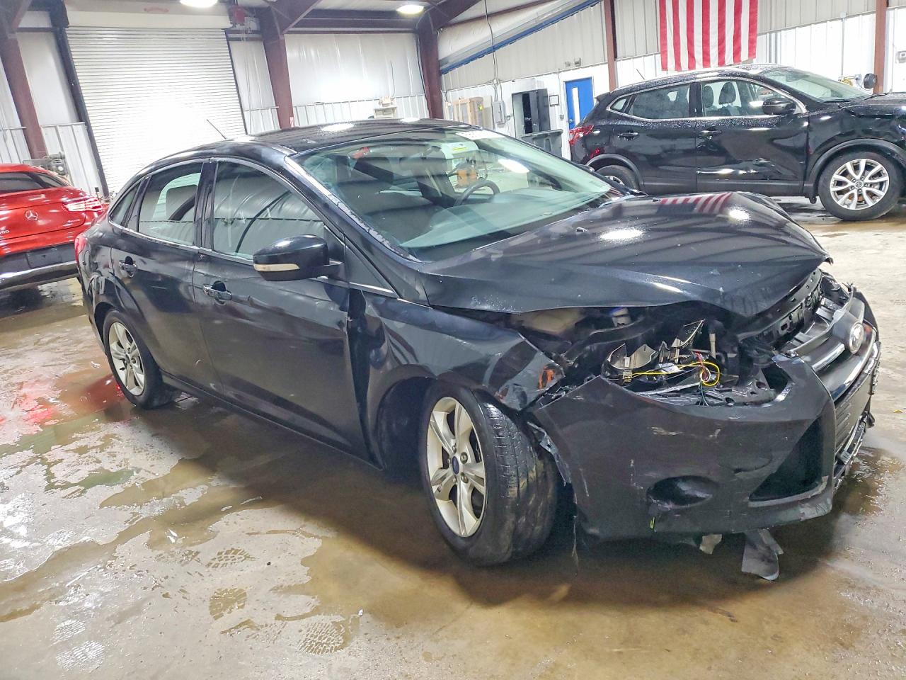 2014 Ford Focus Se Black vin: 1FADP3F26EL217250