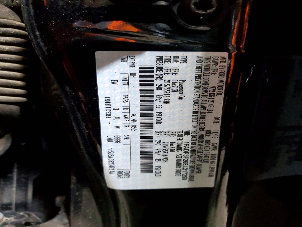 2014 Ford Focus Se Black vin: 1FADP3F26EL217250
