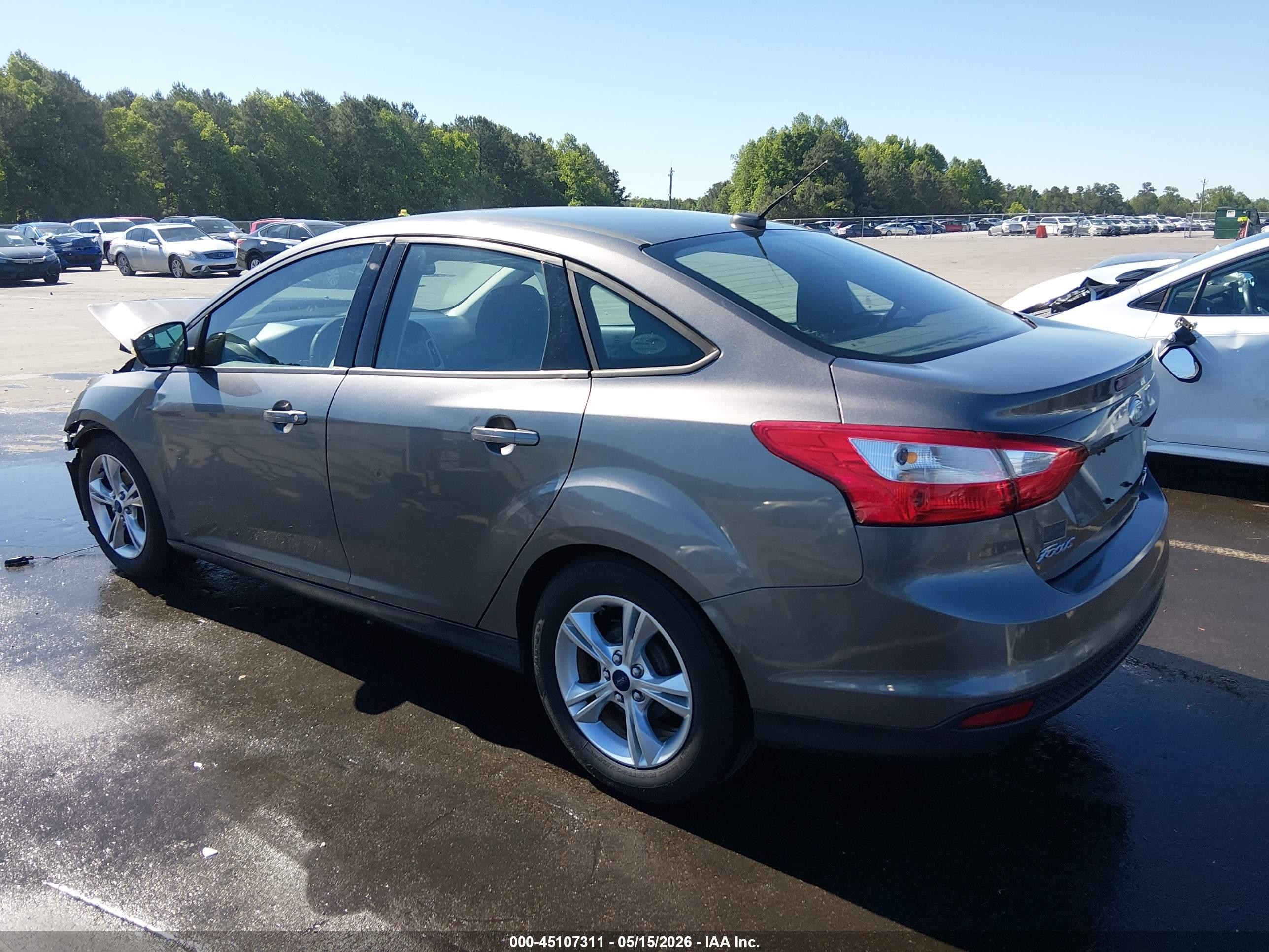 2014 Ford Focus Se Gray vin: 1FADP3F26EL234081