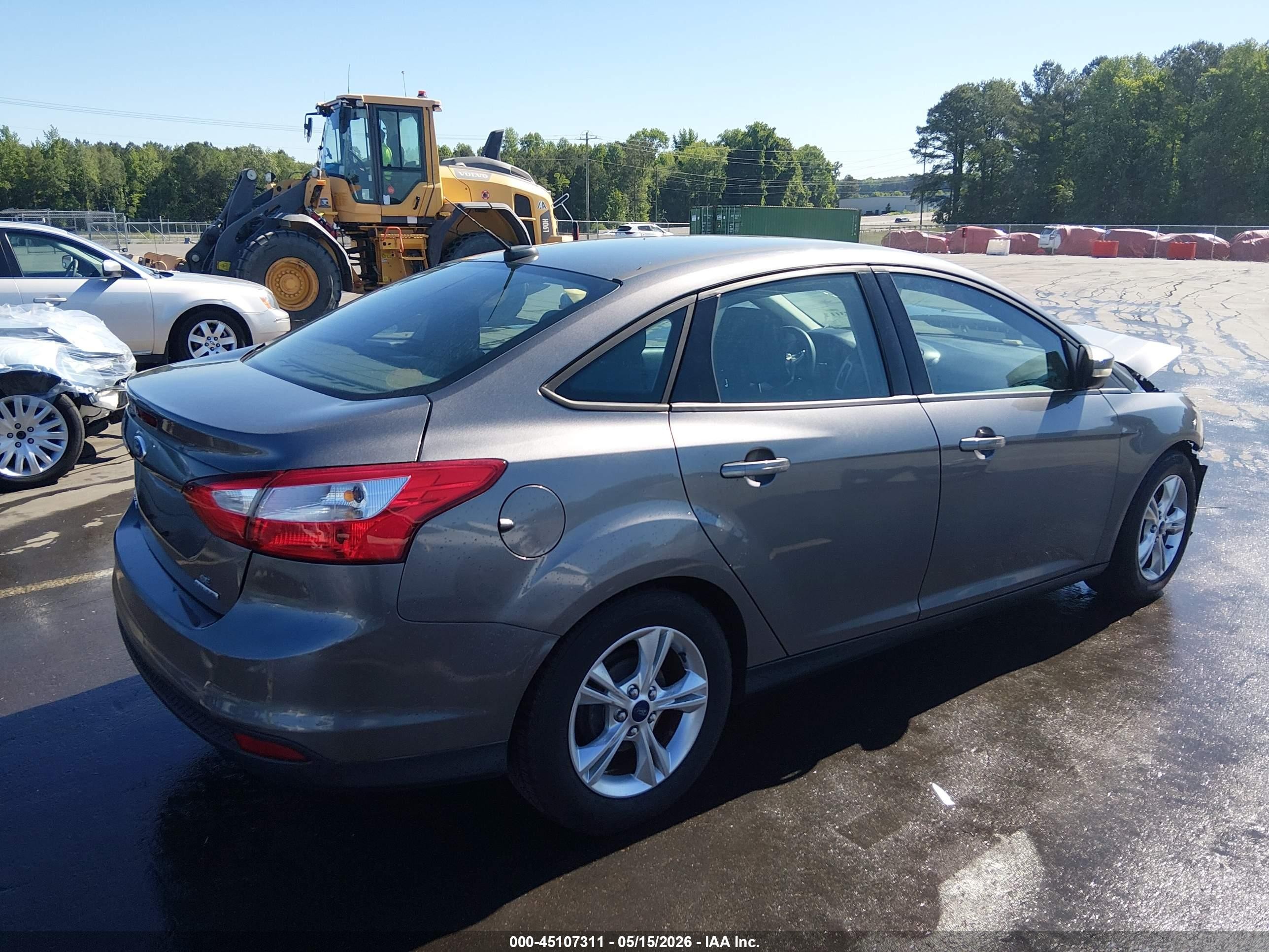 2014 Ford Focus Se Gray vin: 1FADP3F26EL234081