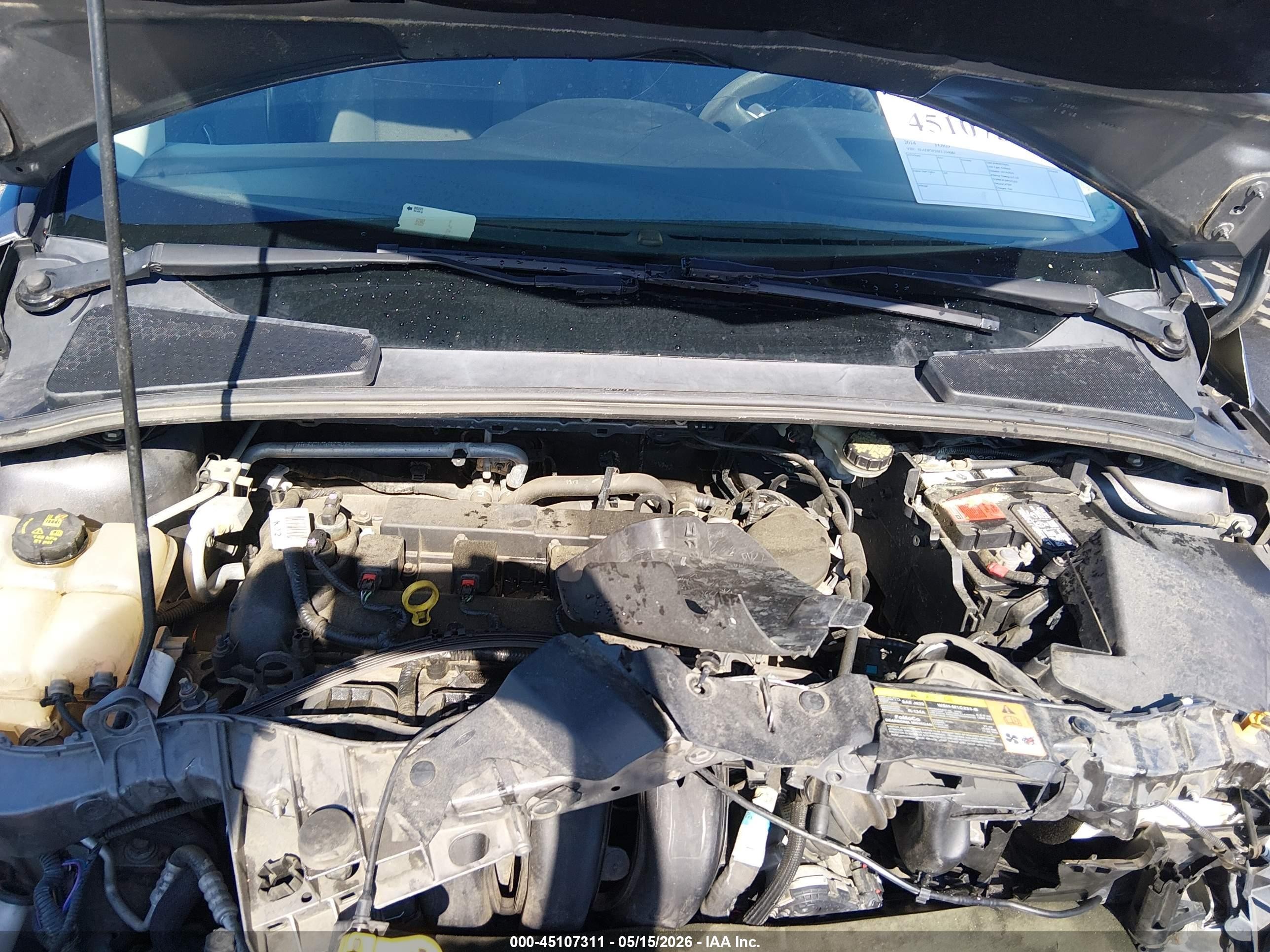 2014 Ford Focus Se Gray vin: 1FADP3F26EL234081