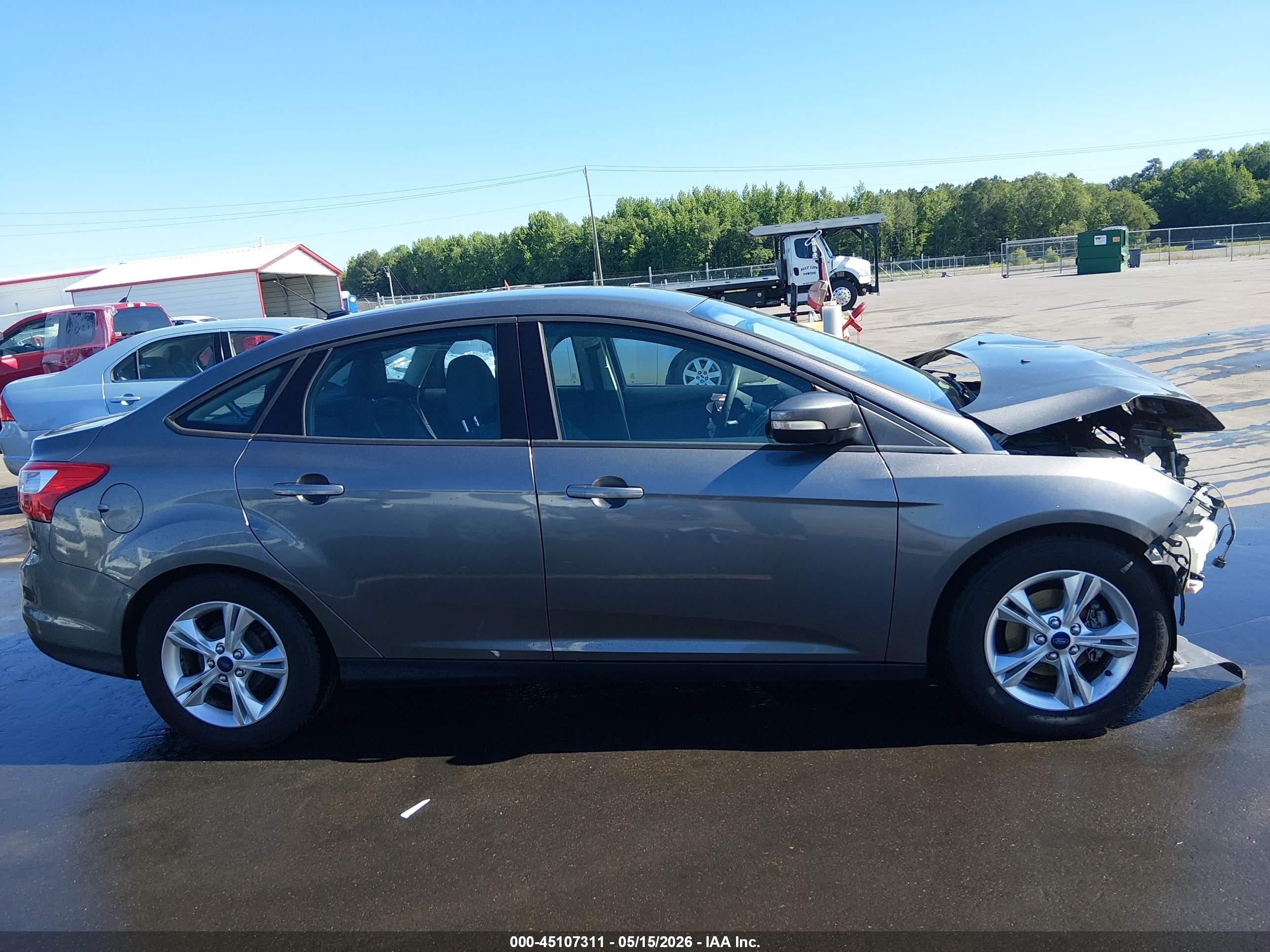 2014 Ford Focus Se Gray vin: 1FADP3F26EL234081