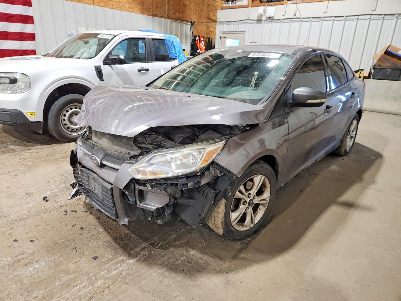 2014 Ford Focus Se Серый vin: 1FADP3F26EL238390