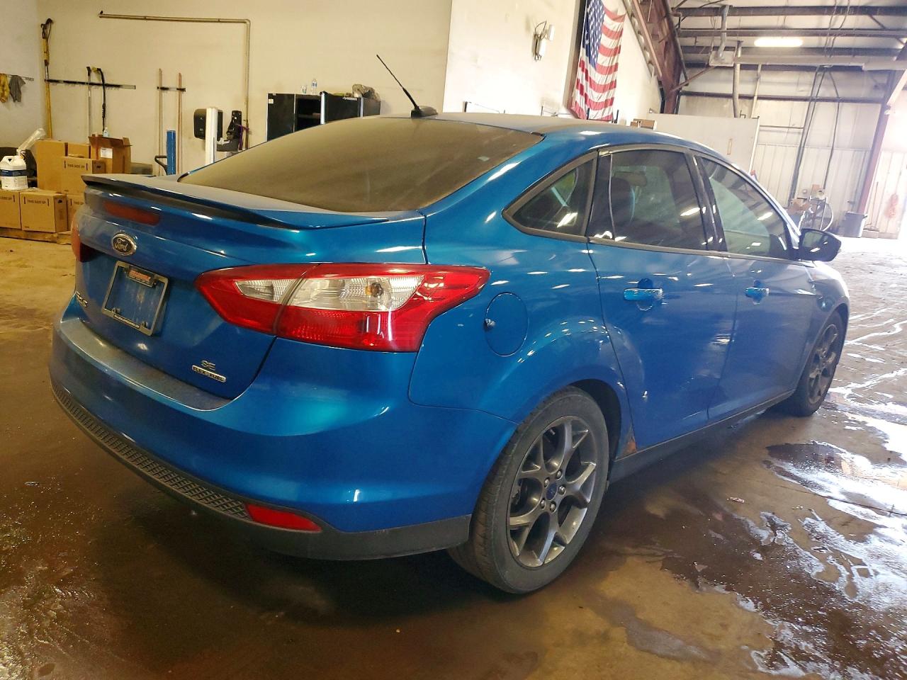 2014 Ford Focus Se Blue vin: 1FADP3F26EL241161