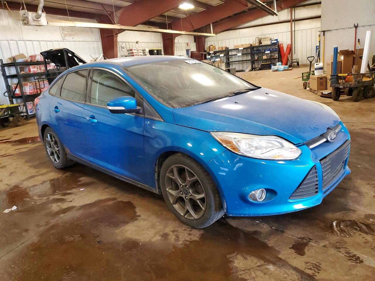 2014 Ford Focus Se Blue vin: 1FADP3F26EL241161