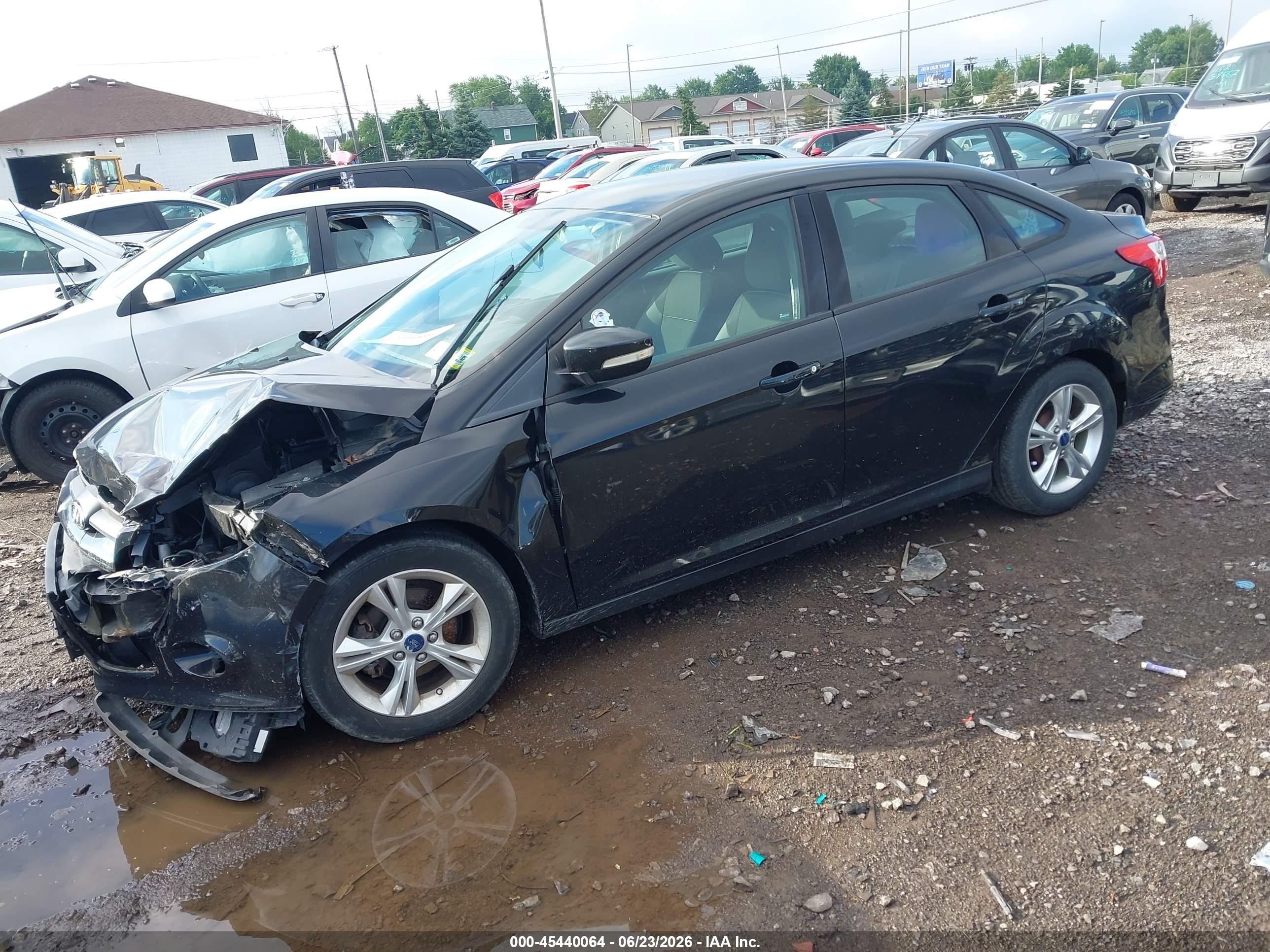 2014 Ford Focus Se Black vin: 1FADP3F26EL280400