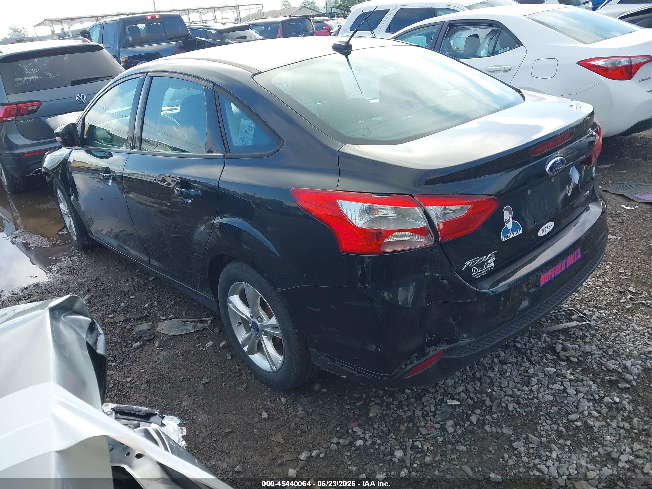 2014 Ford Focus Se Black vin: 1FADP3F26EL280400