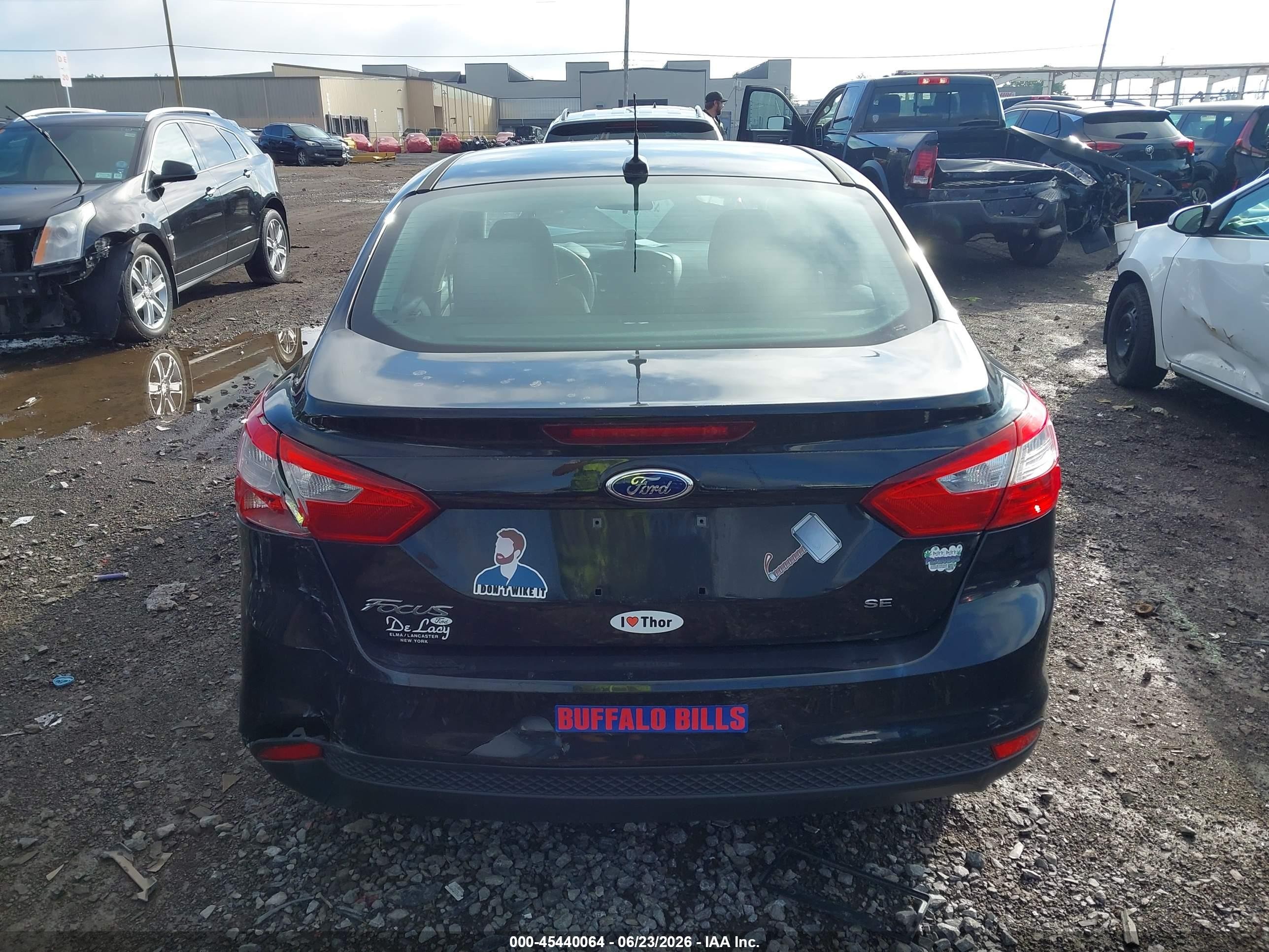 2014 Ford Focus Se Black vin: 1FADP3F26EL280400