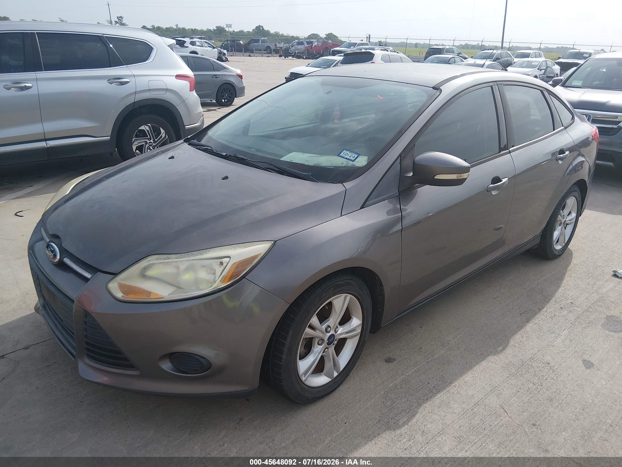 2014 Ford Focus Se Серый vin: 1FADP3F26EL293504