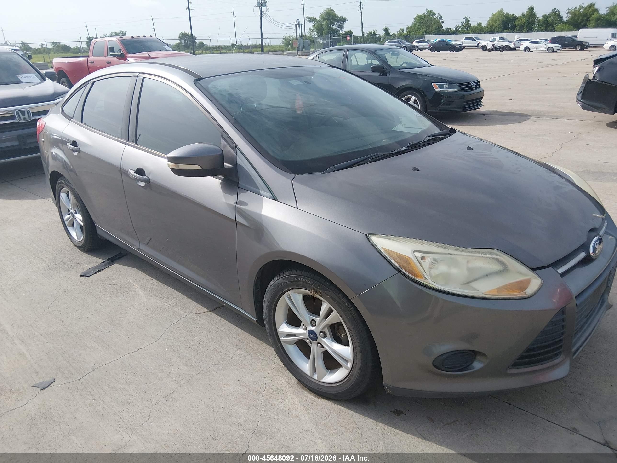 2014 Ford Focus Se Серый vin: 1FADP3F26EL293504