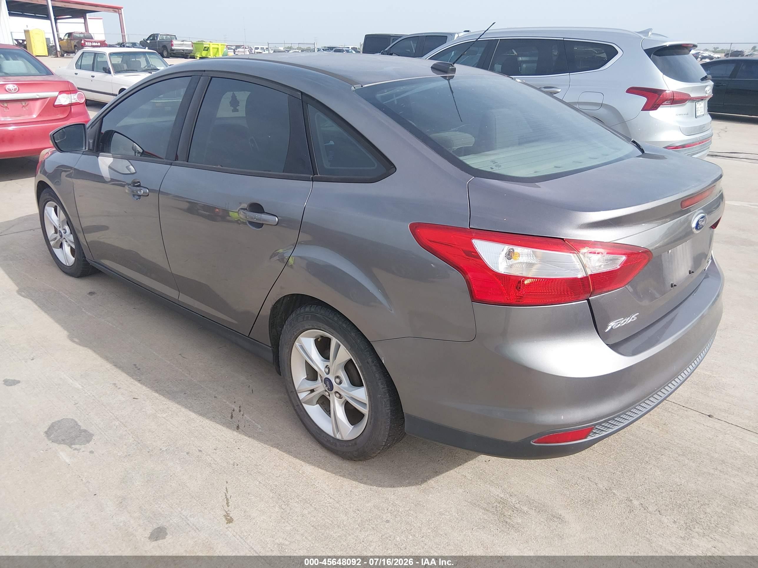 2014 Ford Focus Se Серый vin: 1FADP3F26EL293504