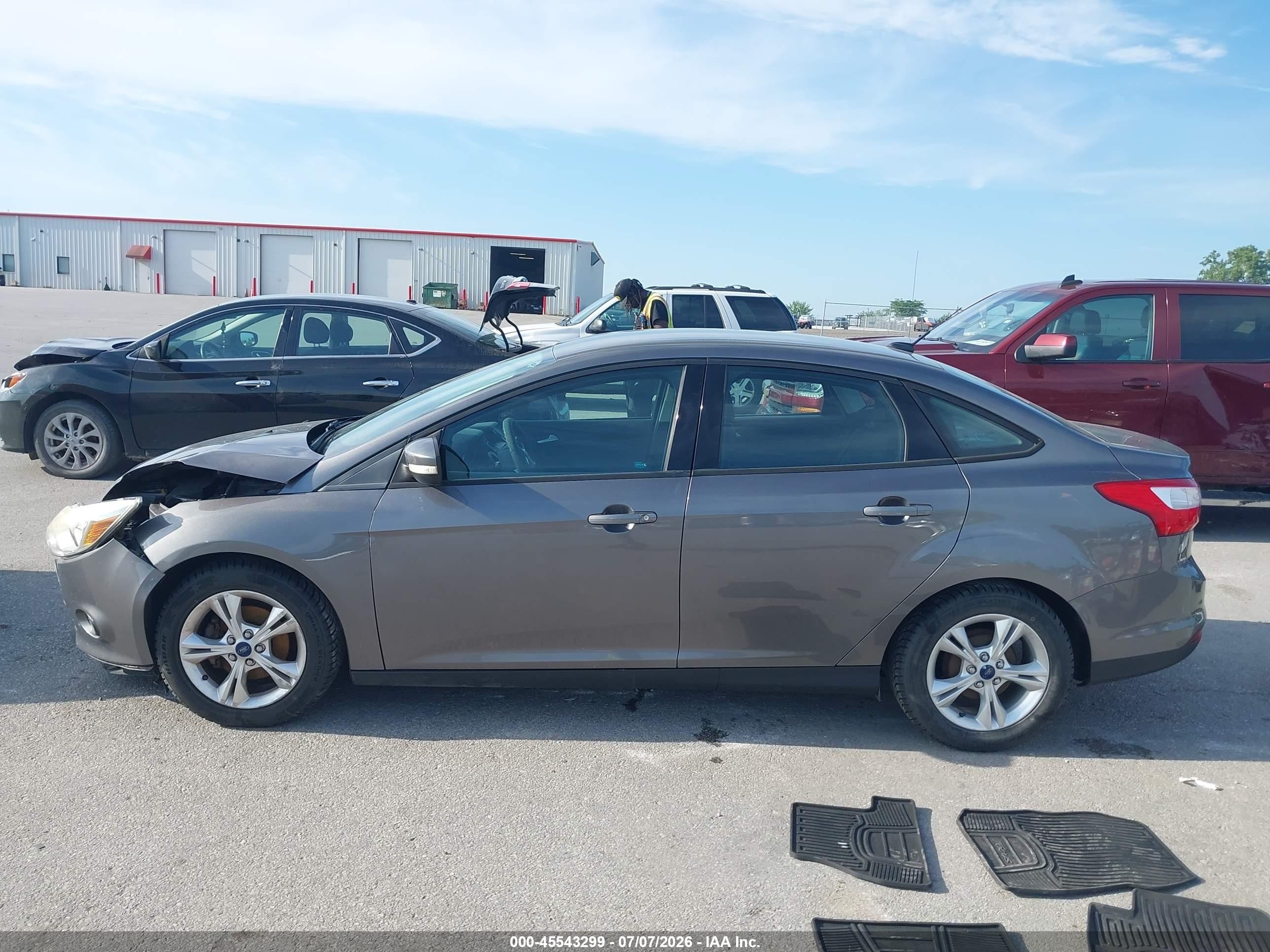 2014 Ford Focus Se Gray vin: 1FADP3F26EL294023