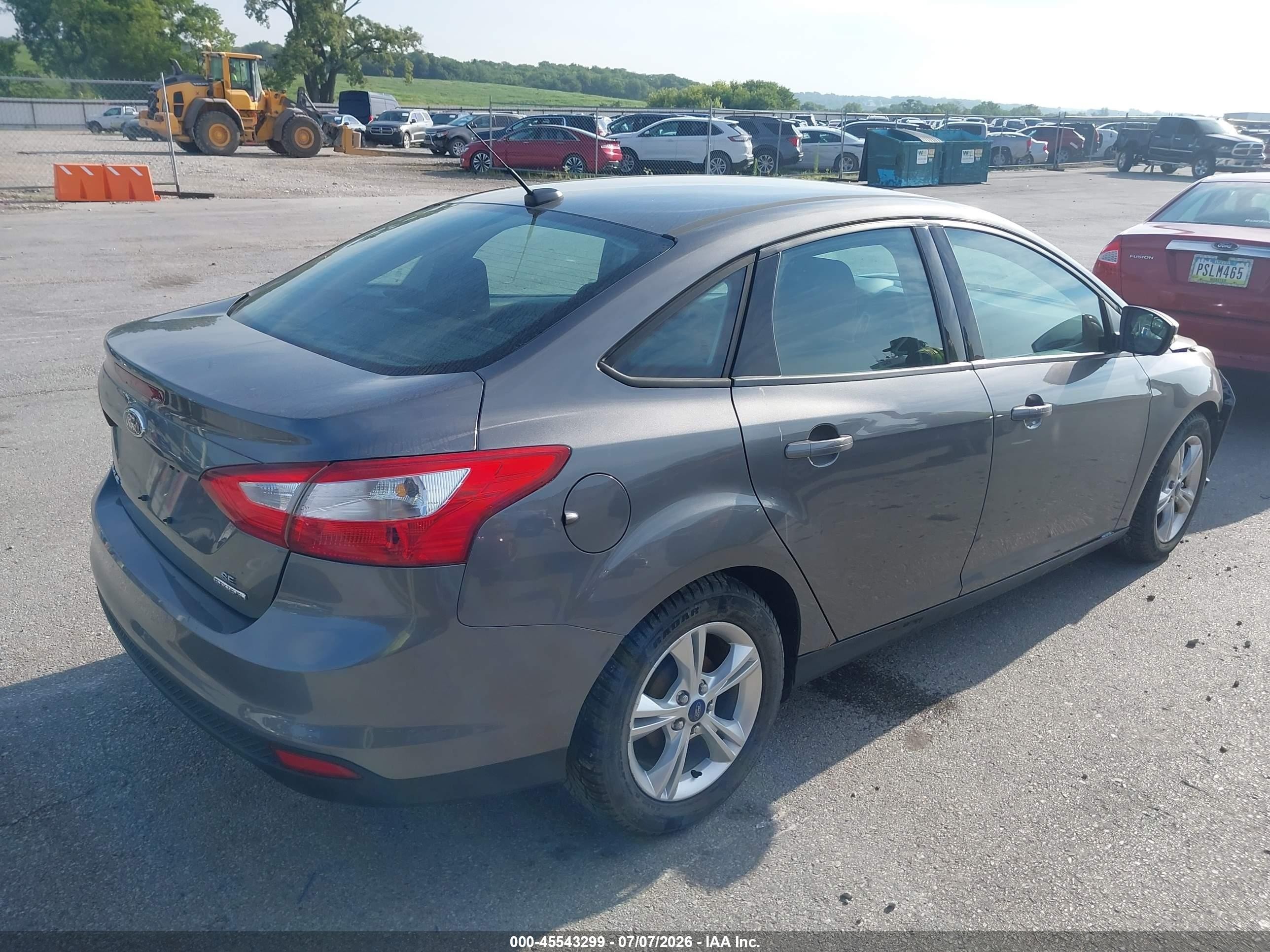 2014 Ford Focus Se Gray vin: 1FADP3F26EL294023