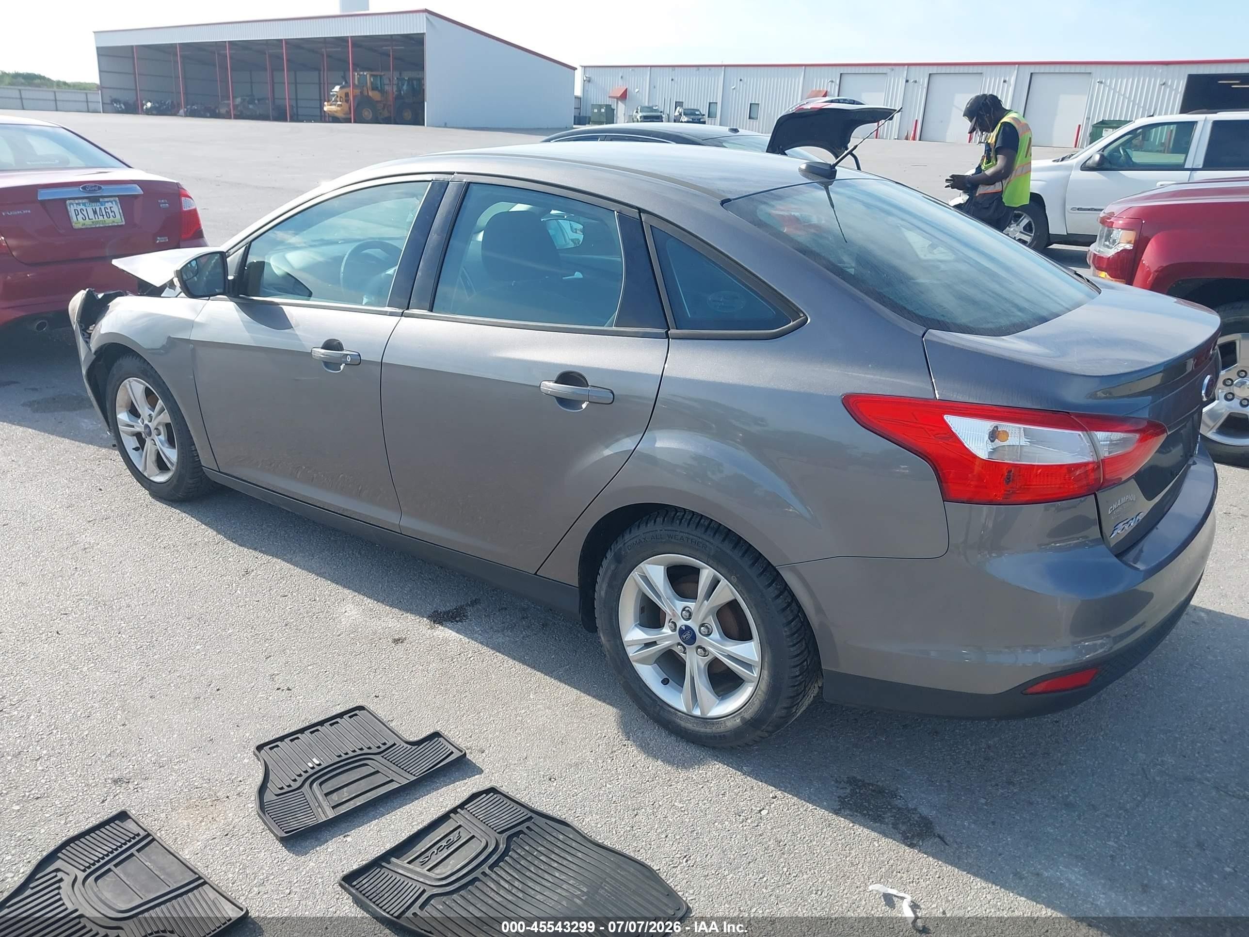 2014 Ford Focus Se Gray vin: 1FADP3F26EL294023