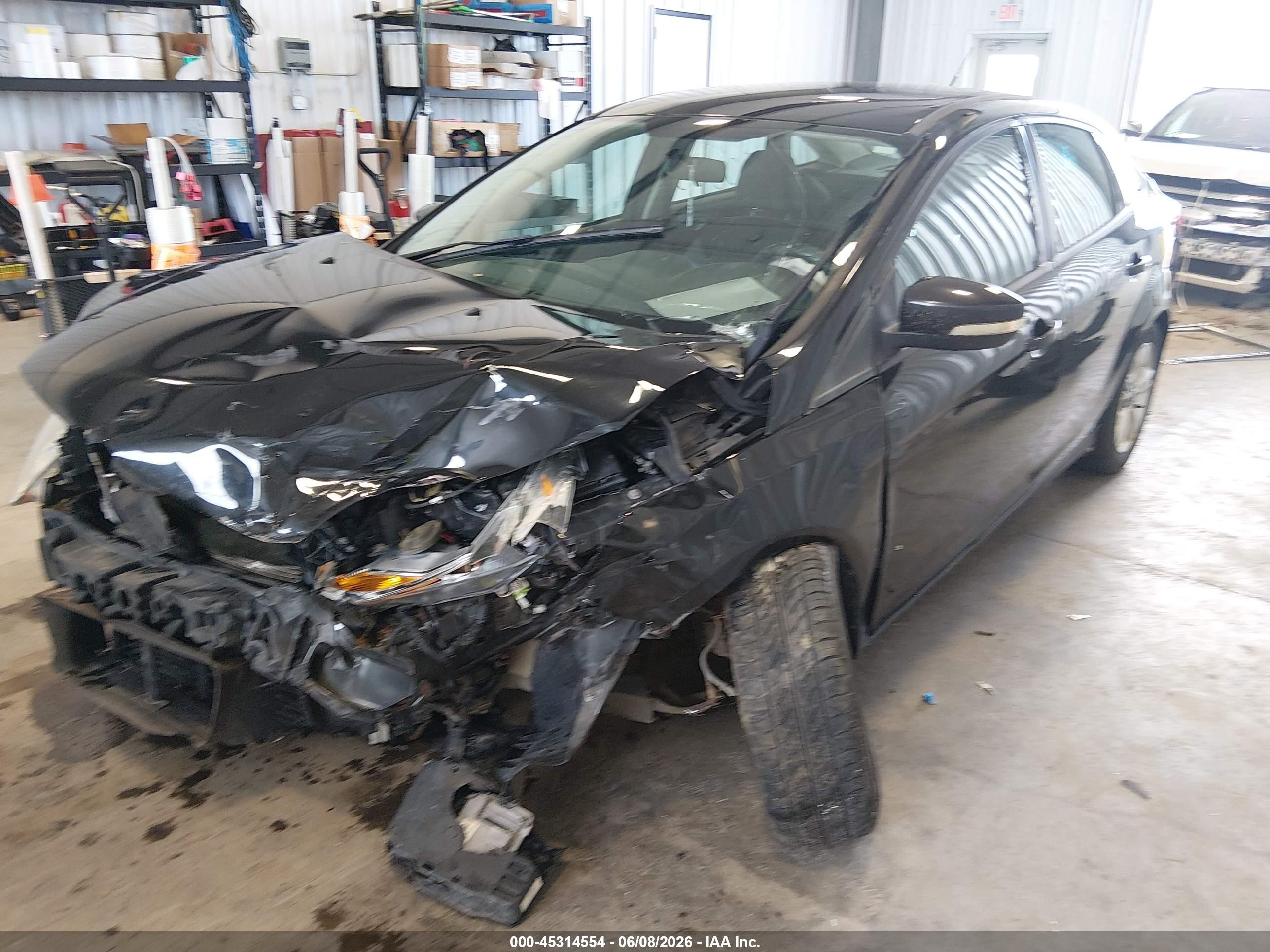 2014 Ford Focus Se Black vin: 1FADP3F26EL305778