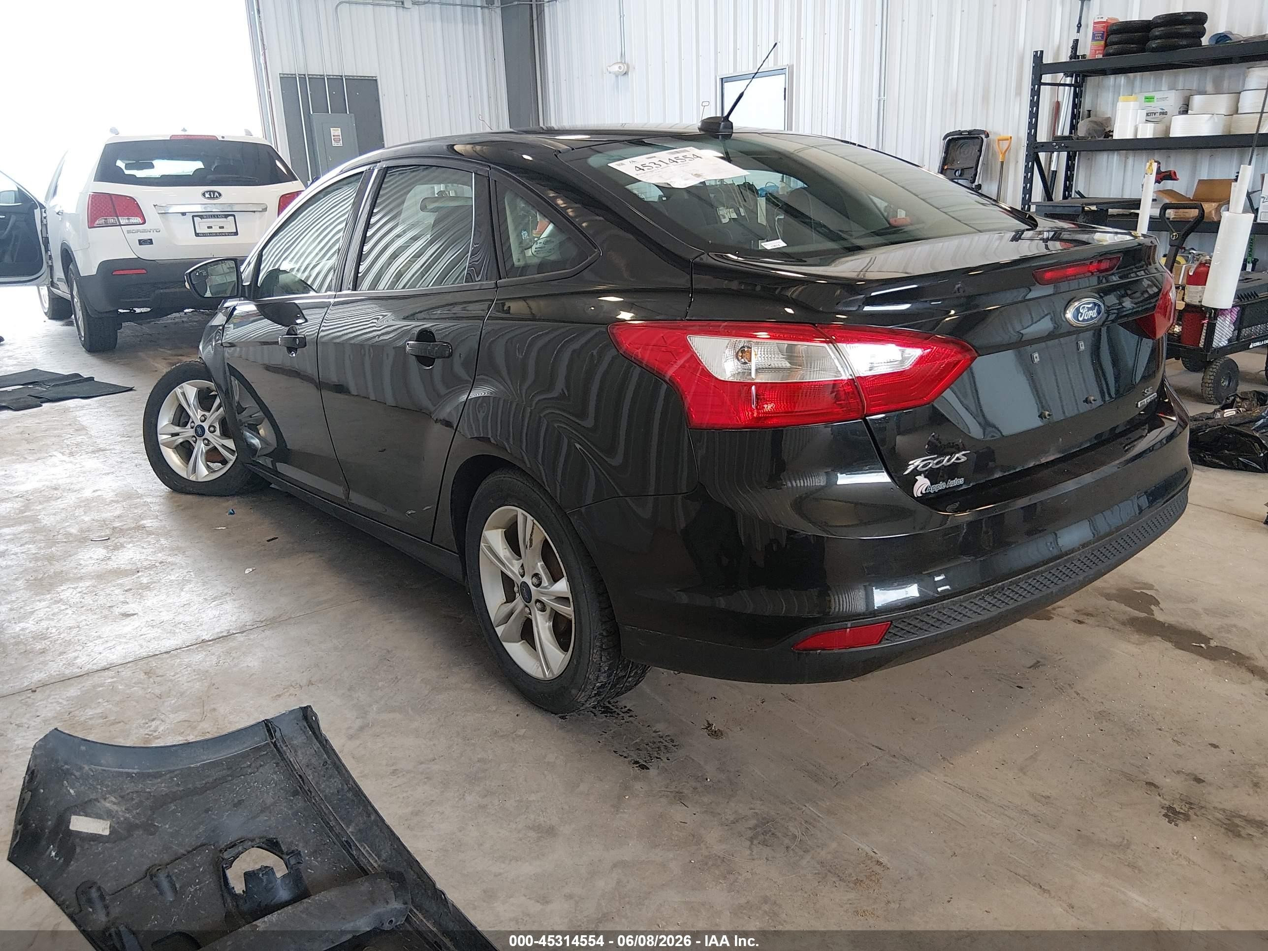 2014 Ford Focus Se Black vin: 1FADP3F26EL305778