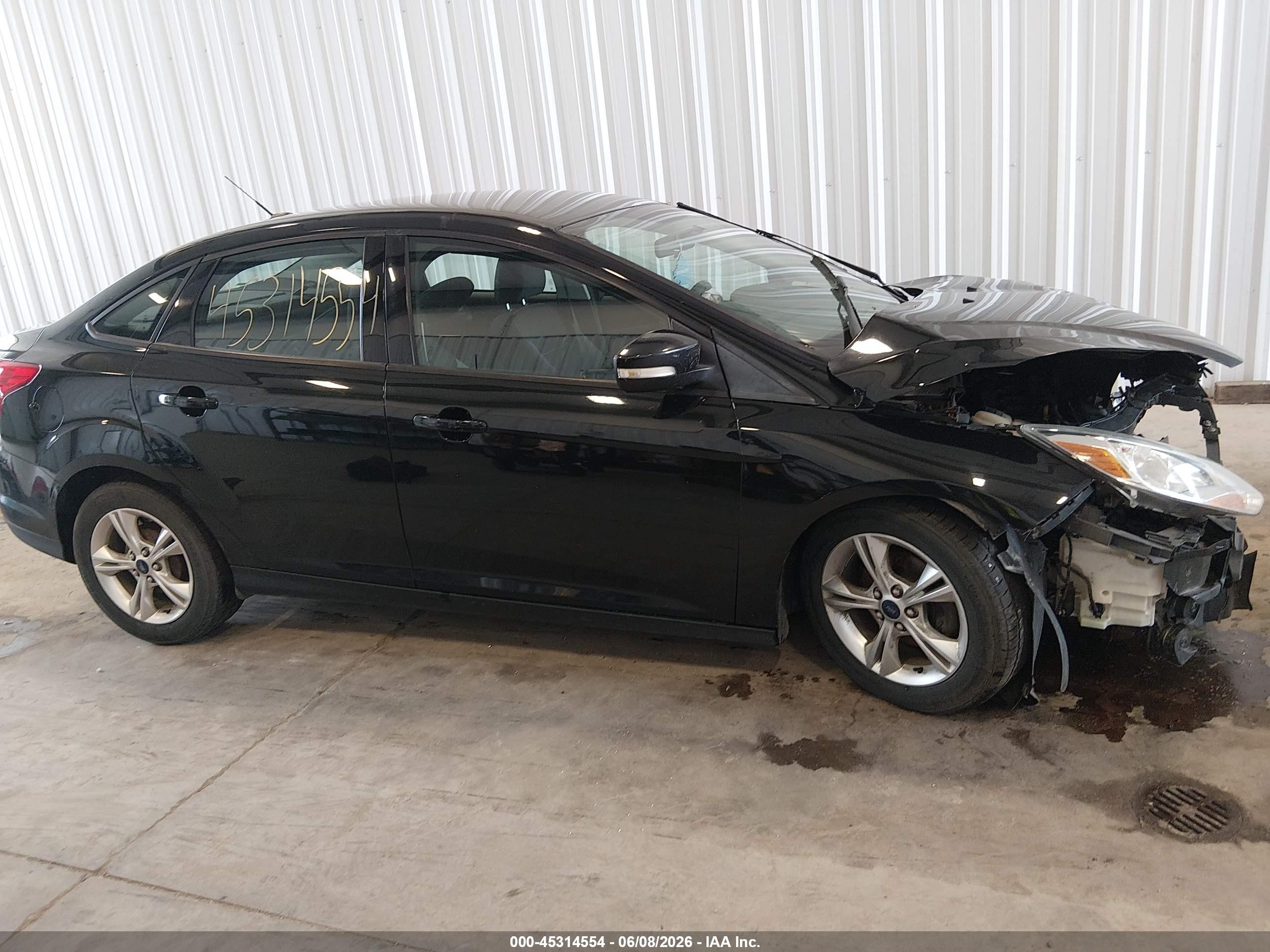2014 Ford Focus Se Black vin: 1FADP3F26EL305778