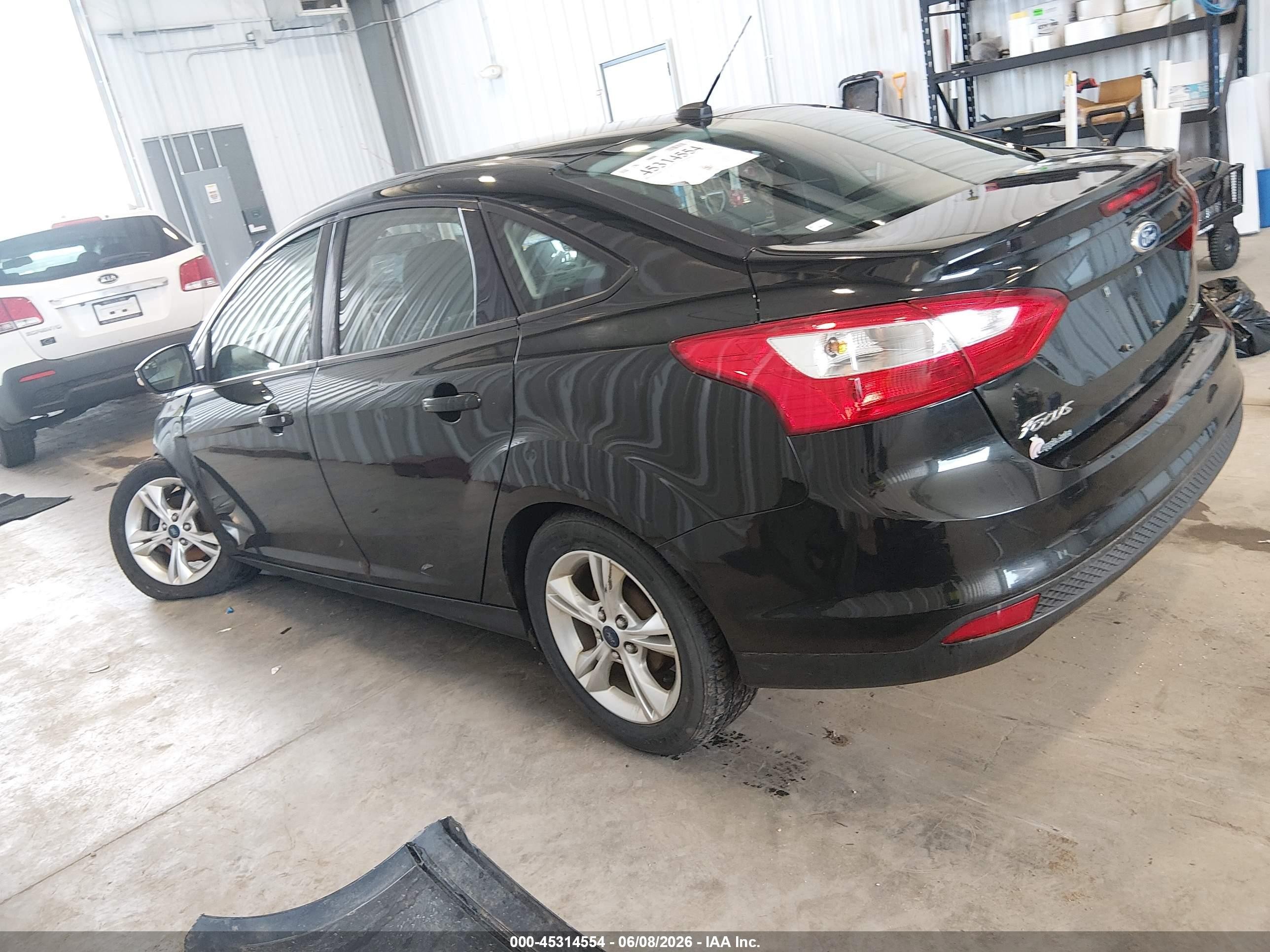 2014 Ford Focus Se Black vin: 1FADP3F26EL305778