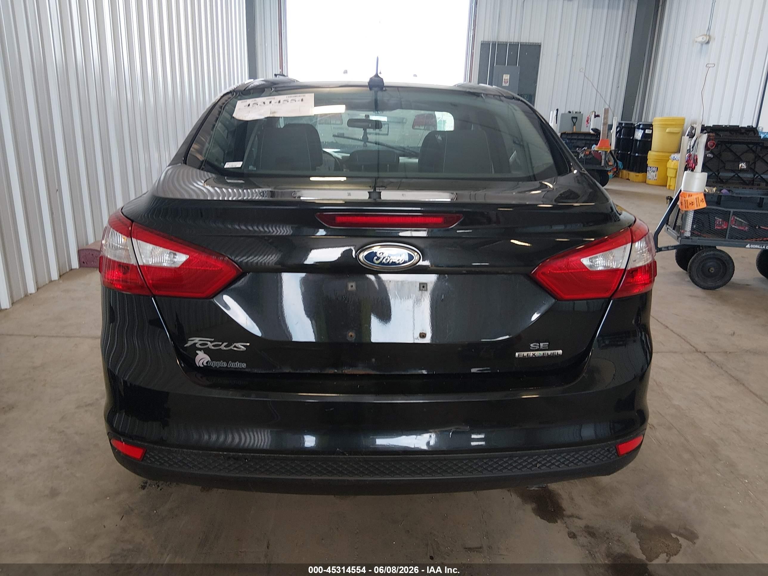 2014 Ford Focus Se Black vin: 1FADP3F26EL305778