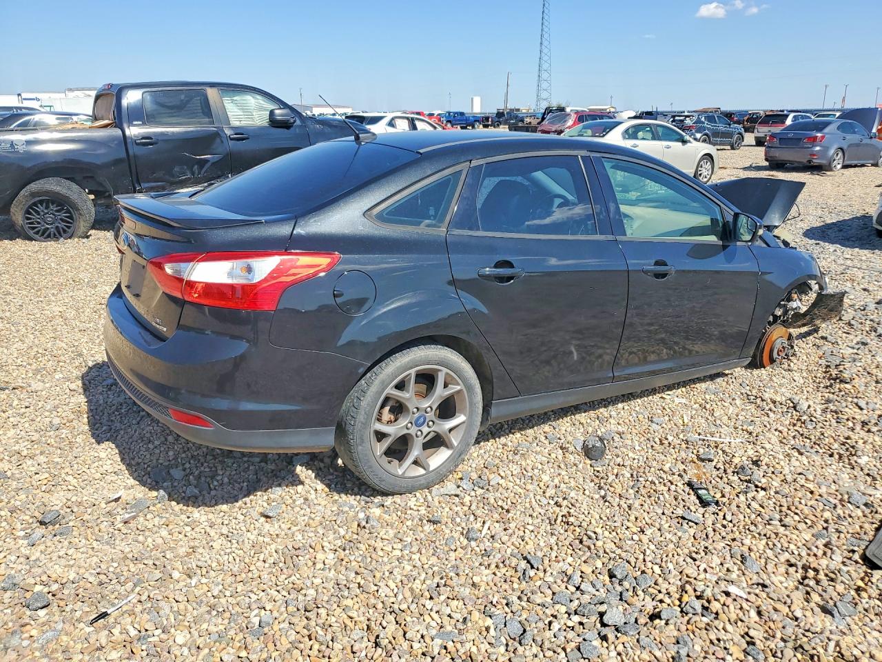2014 Ford Focus Se Black vin: 1FADP3F26EL324234