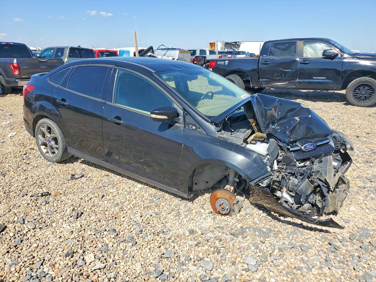 2014 Ford Focus Se Black vin: 1FADP3F26EL324234
