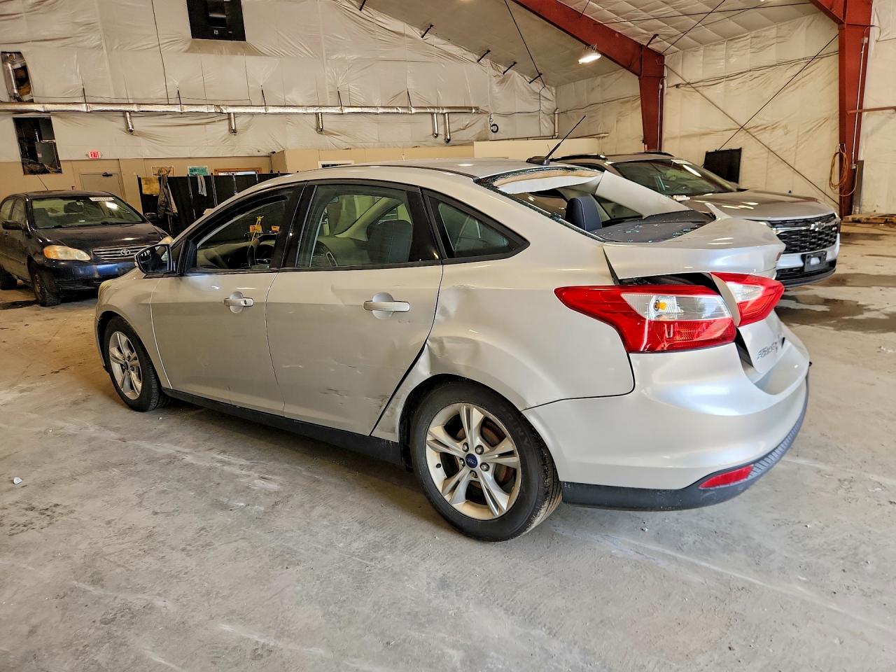 2014 Ford Focus Se Silver vin: 1FADP3F26EL327201