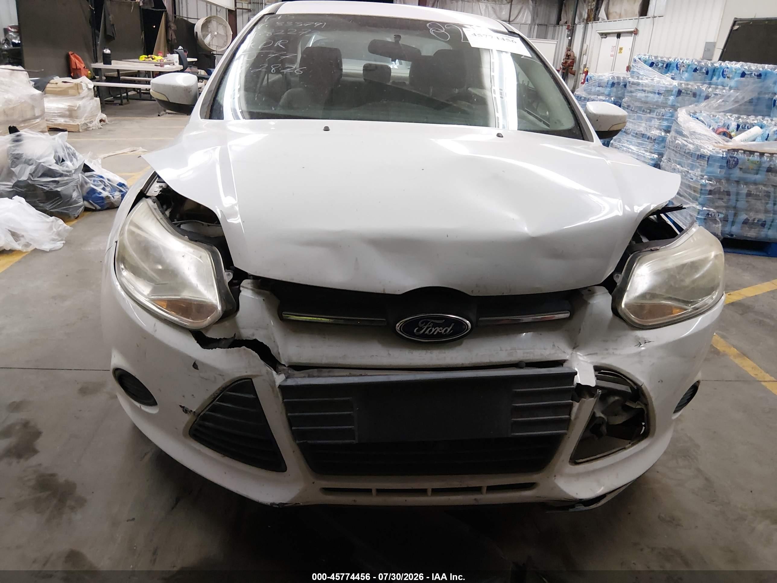 2014 Ford Focus Se White vin: 1FADP3F26EL333791