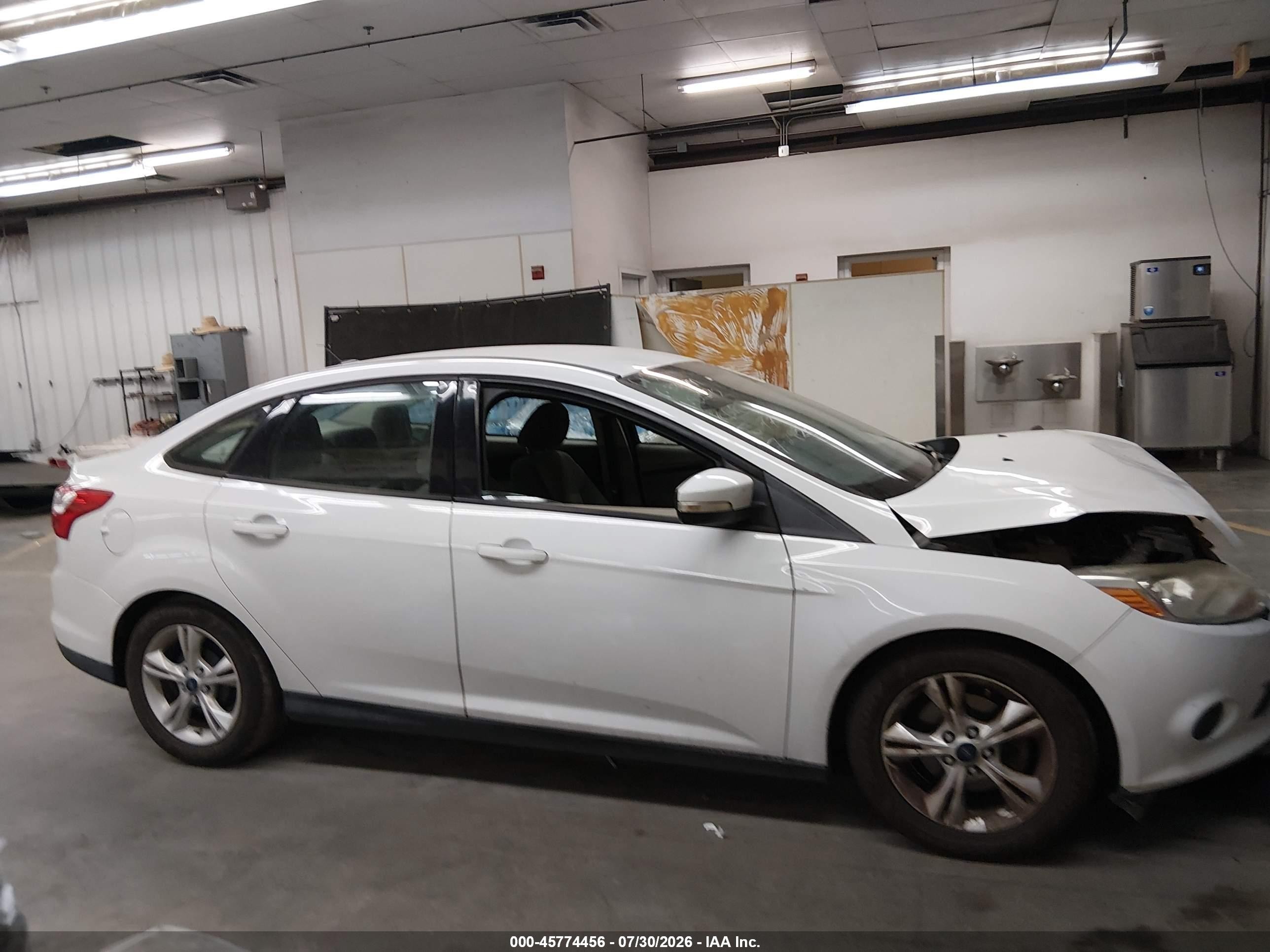 2014 Ford Focus Se White vin: 1FADP3F26EL333791