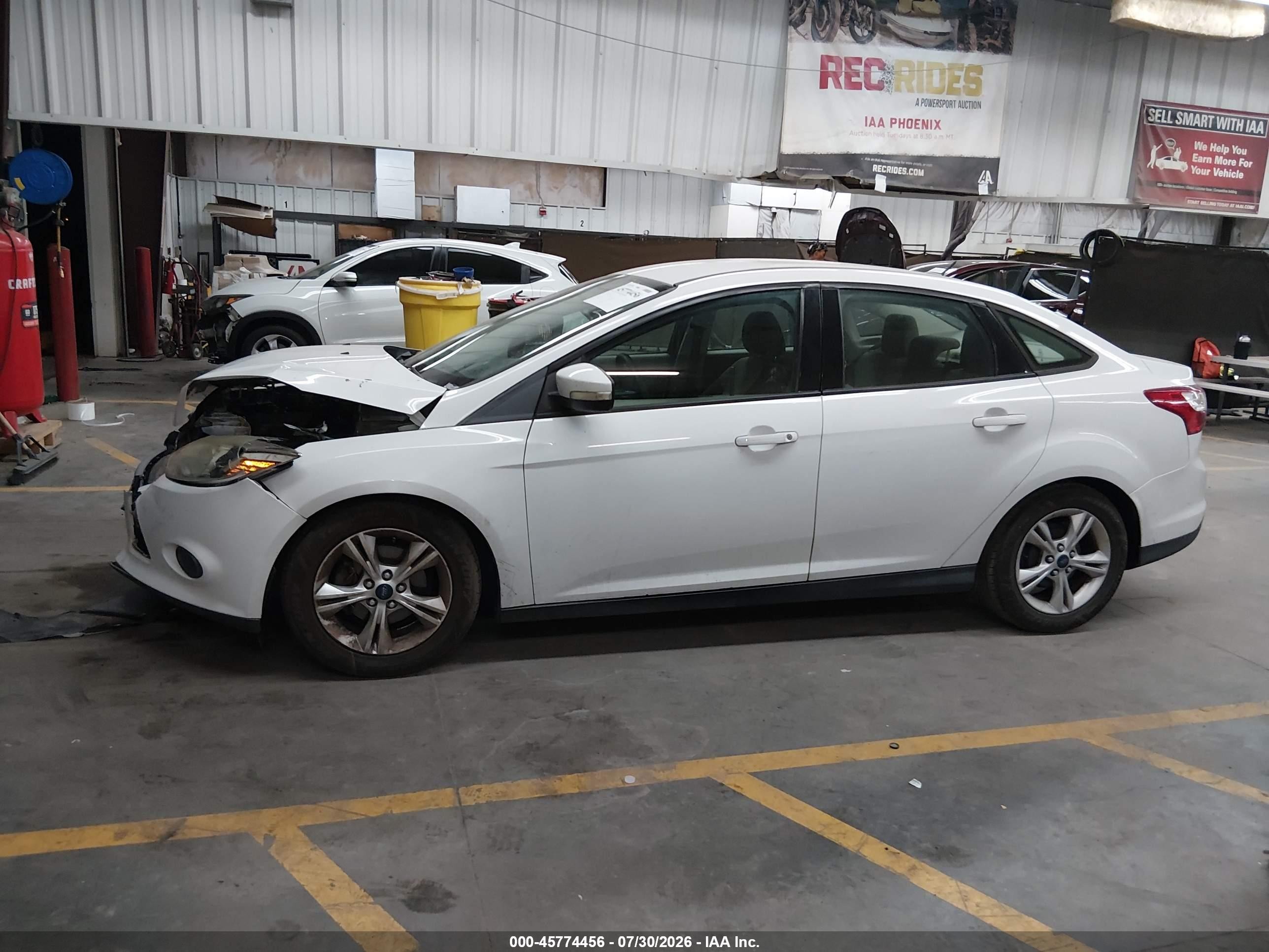 2014 Ford Focus Se White vin: 1FADP3F26EL333791