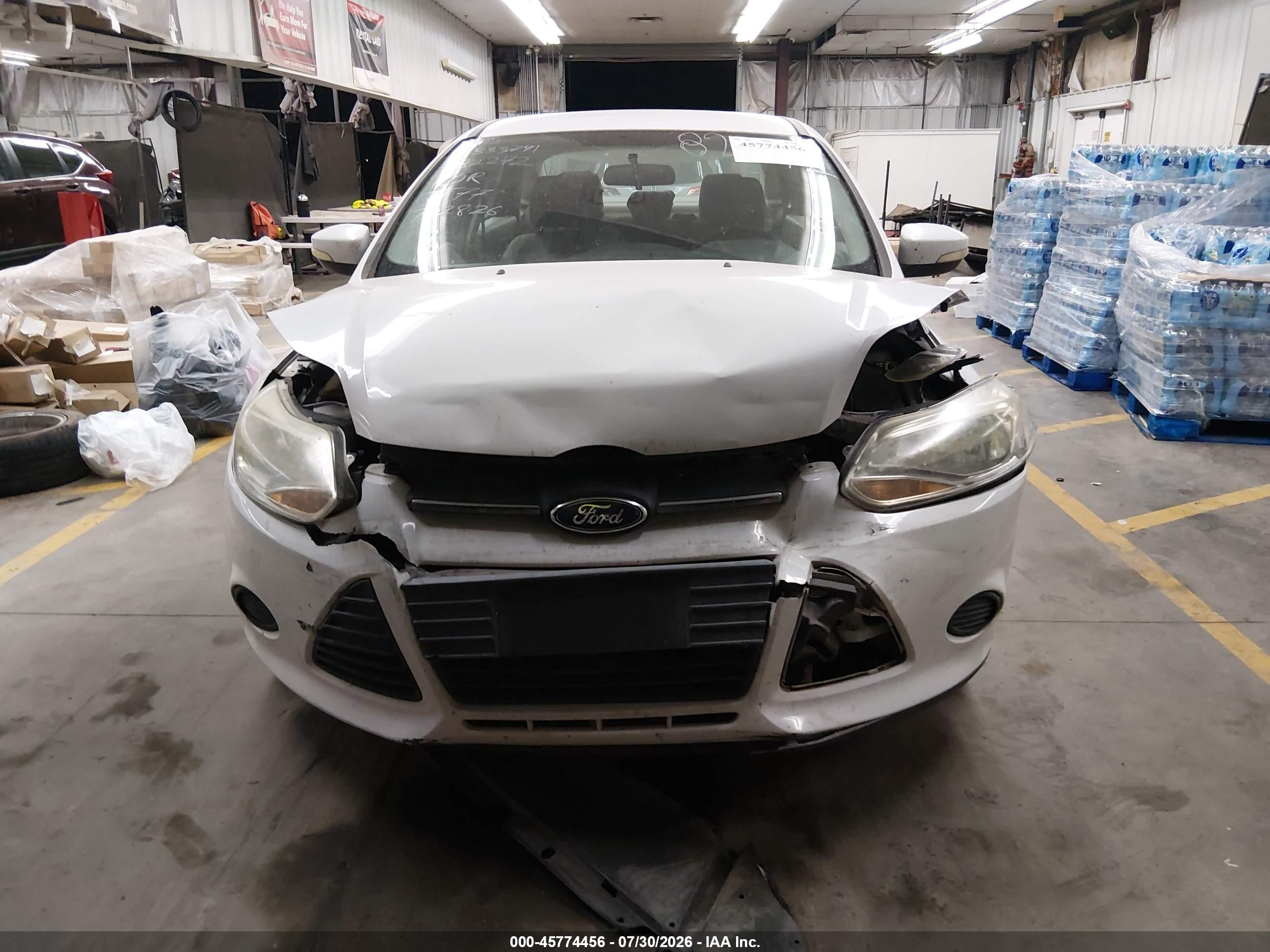 2014 Ford Focus Se White vin: 1FADP3F26EL333791