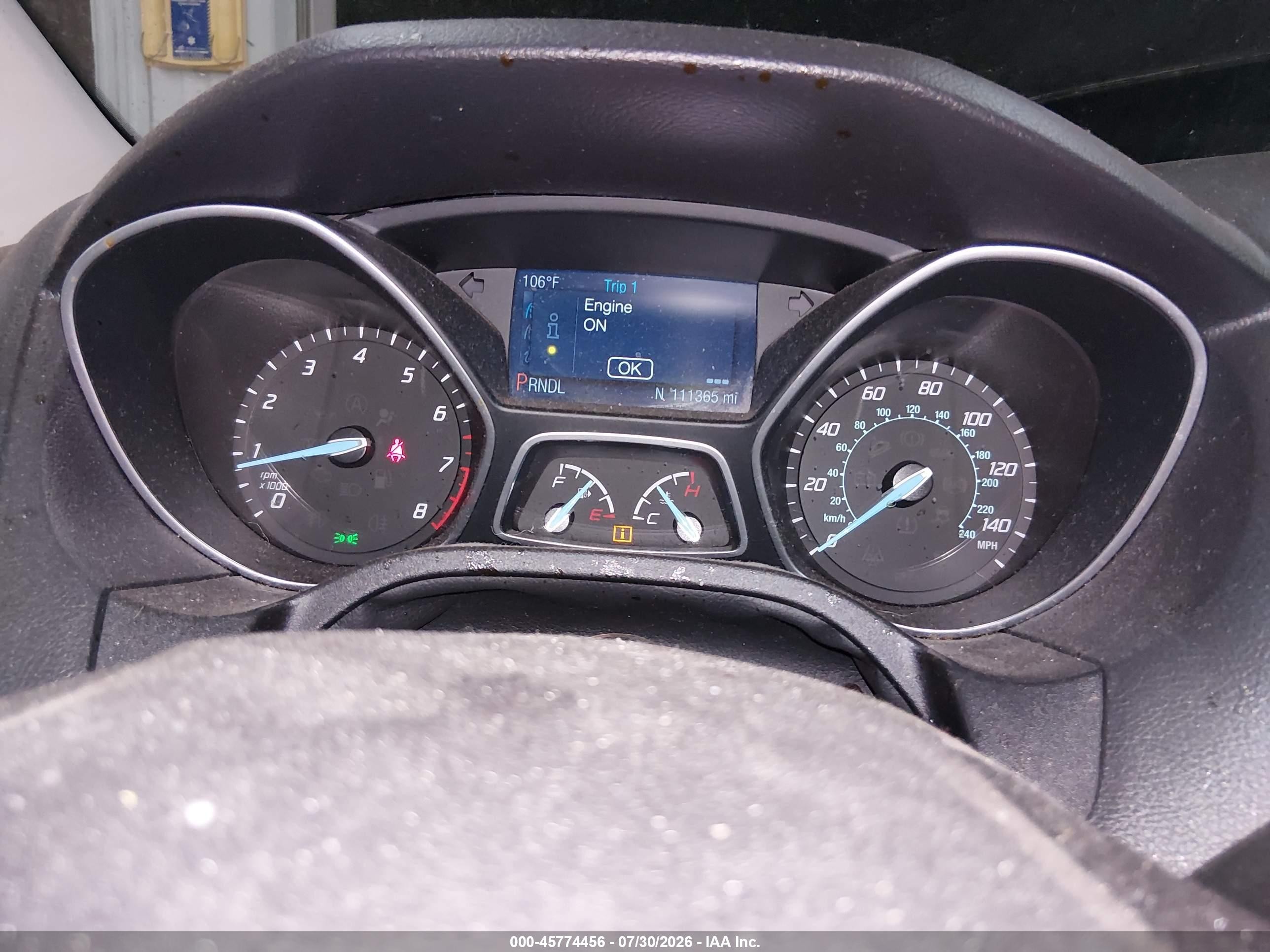 2014 Ford Focus Se White vin: 1FADP3F26EL333791