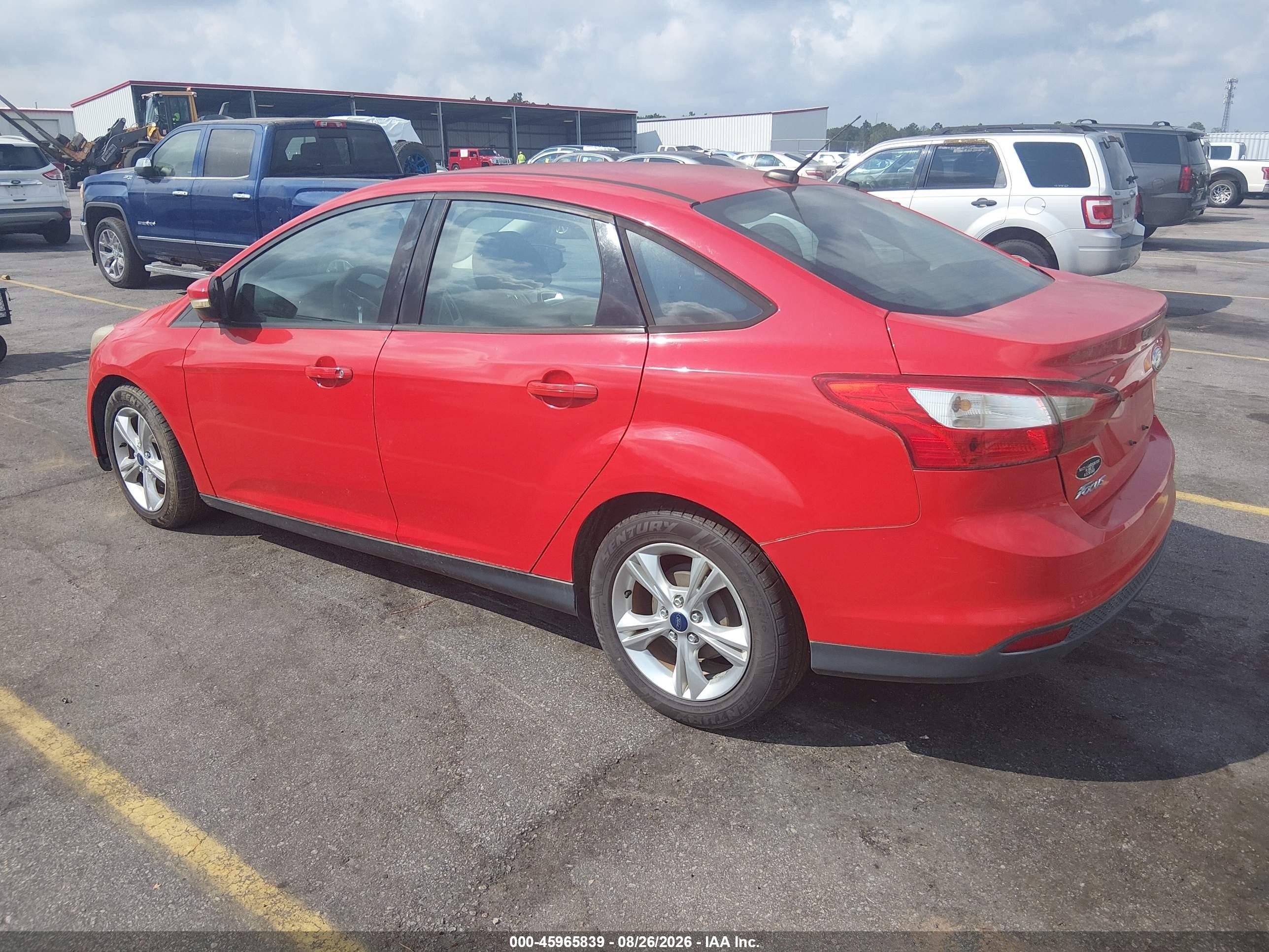 2014 Ford Focus Se Red vin: 1FADP3F26EL334259