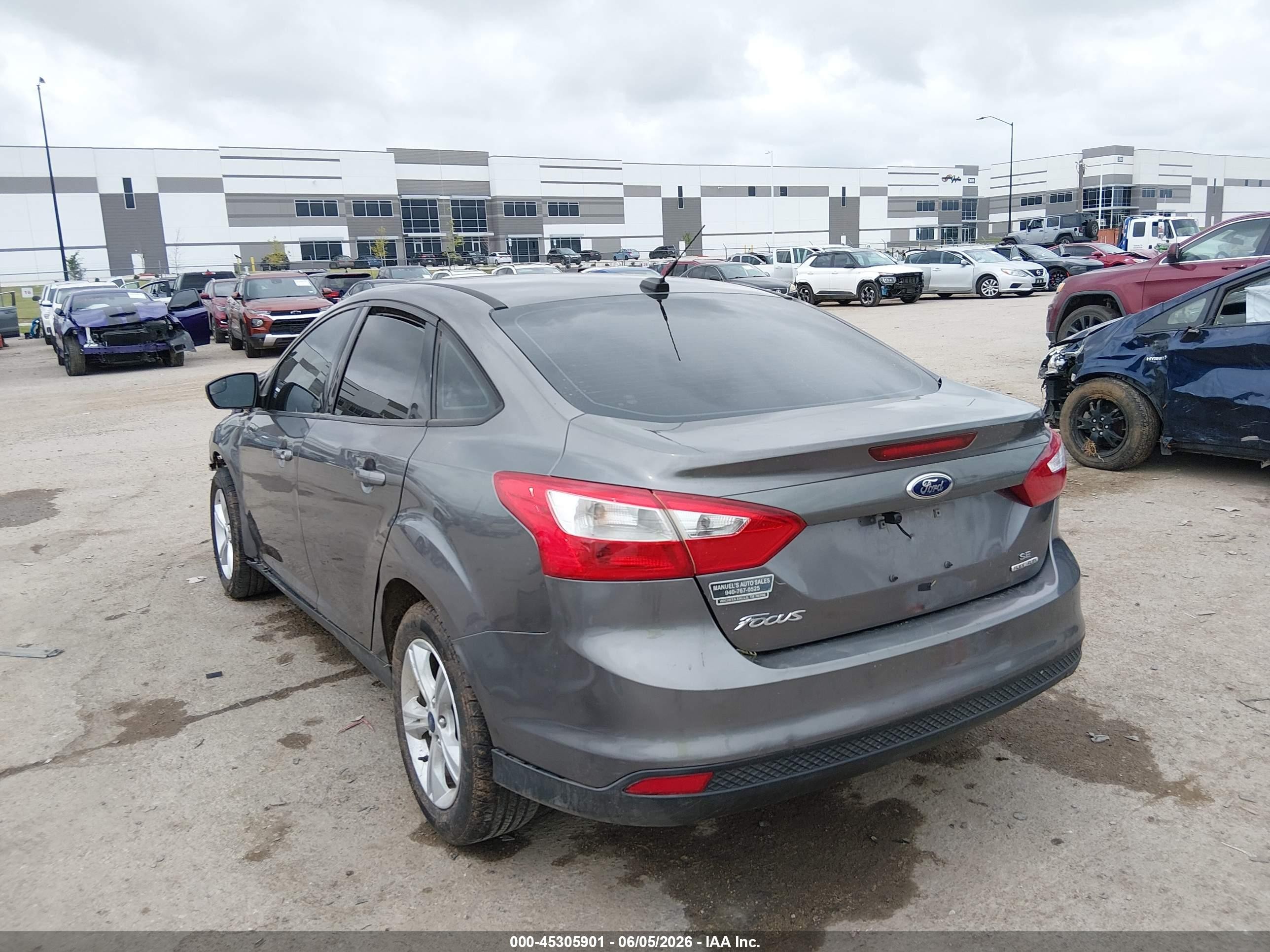 2014 Ford Focus Se Gray vin: 1FADP3F26EL339073