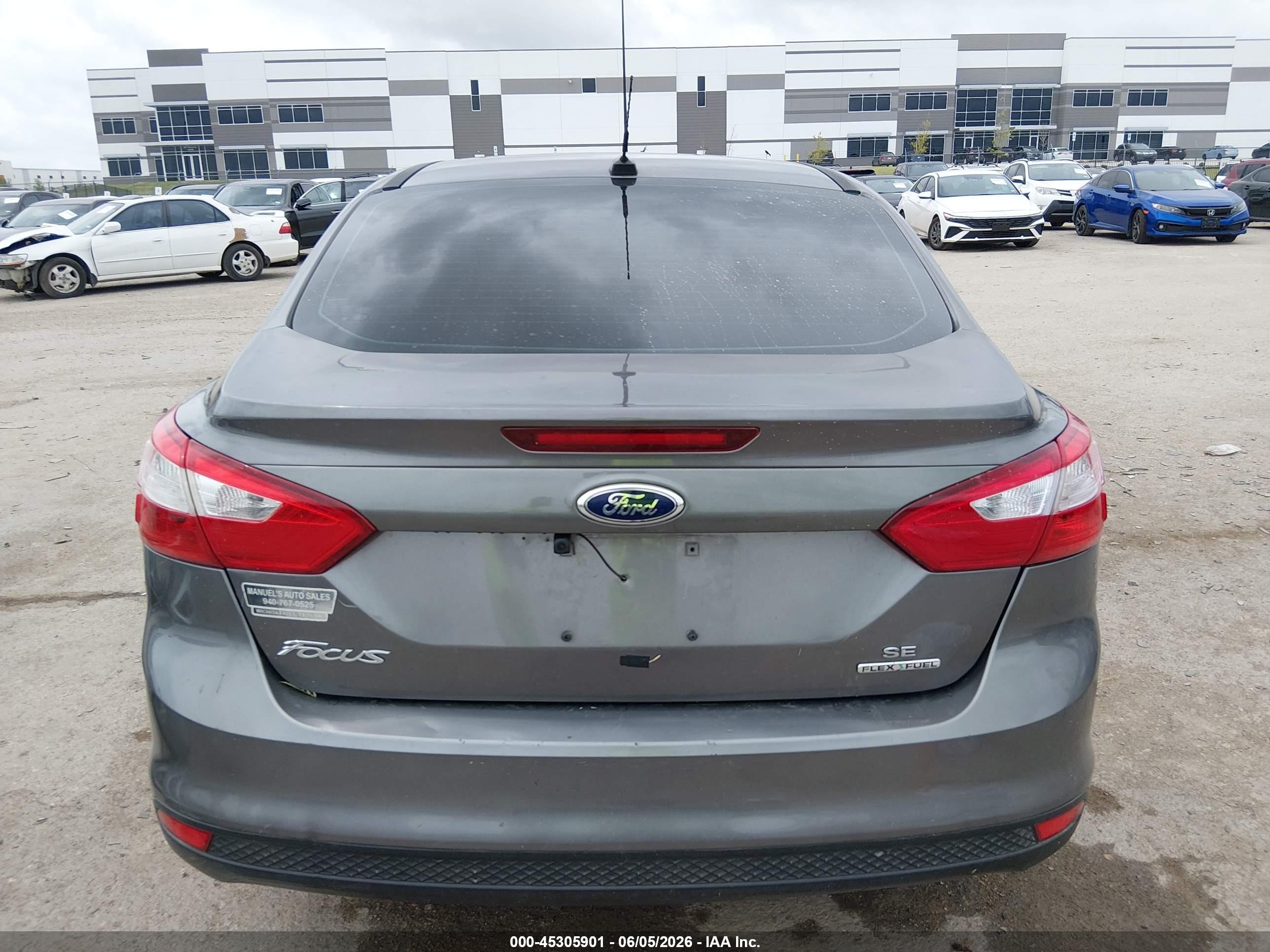 2014 Ford Focus Se Gray vin: 1FADP3F26EL339073