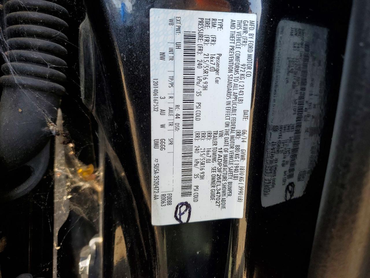 2014 Ford Focus Se Черный vin: 1FADP3F26EL347027