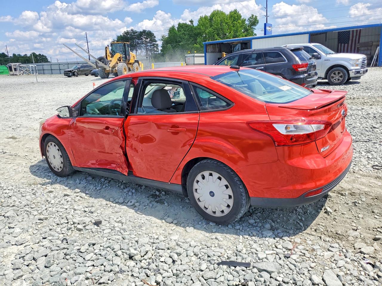 2014 Ford Focus Se Красный vin: 1FADP3F26EL351496