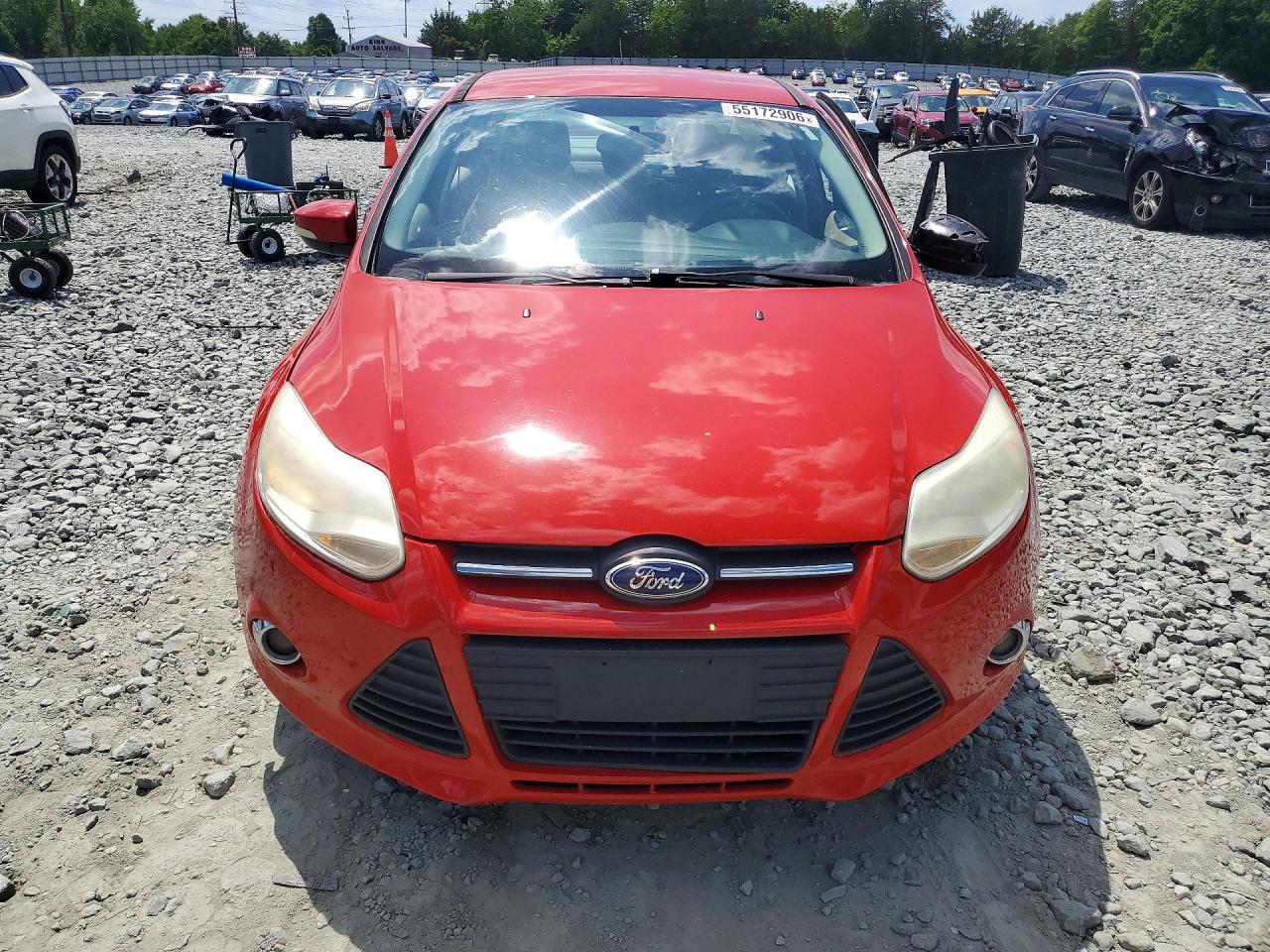 2014 Ford Focus Se Красный vin: 1FADP3F26EL351496