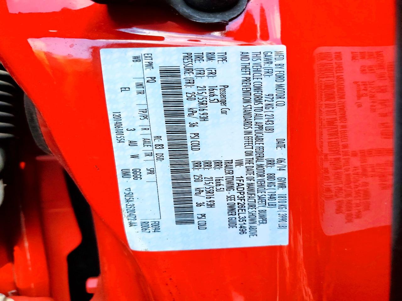 2014 Ford Focus Se Красный vin: 1FADP3F26EL351496