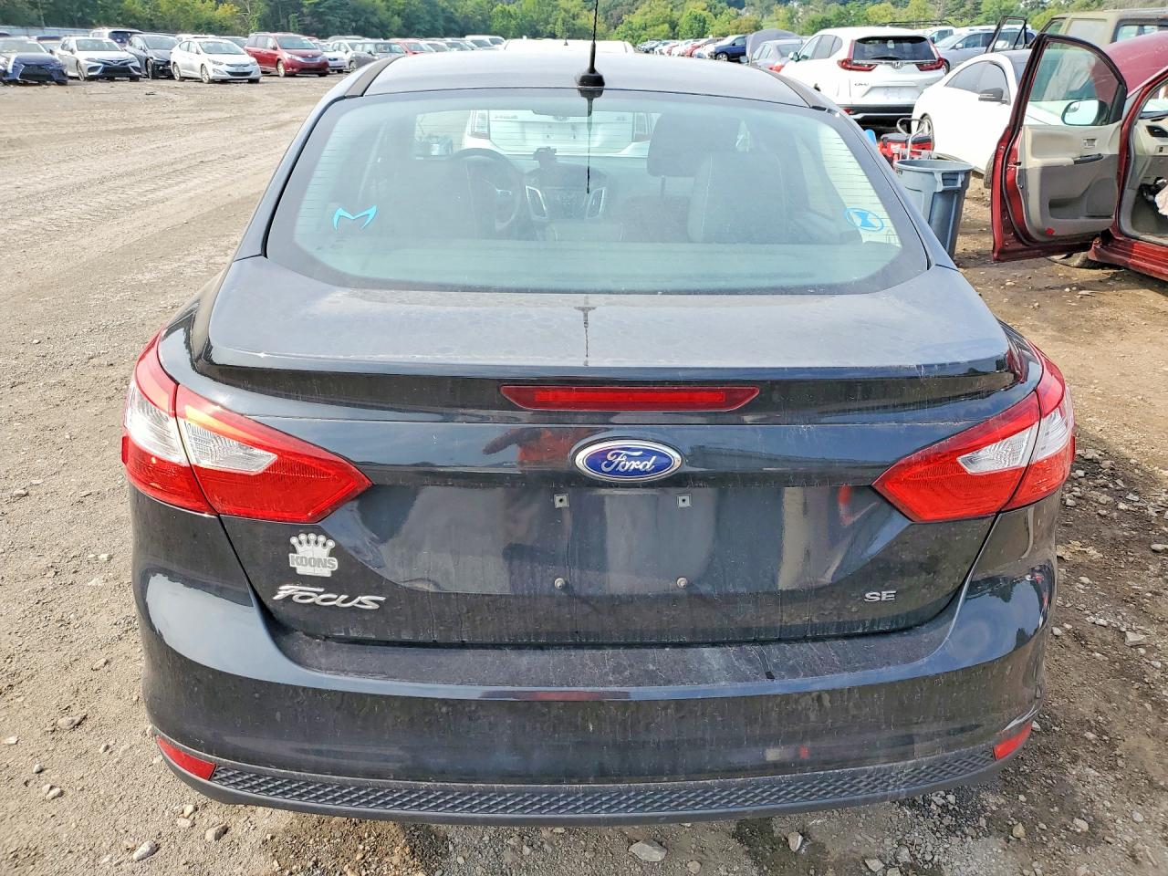 2014 Ford Focus Se Black vin: 1FADP3F26EL360487