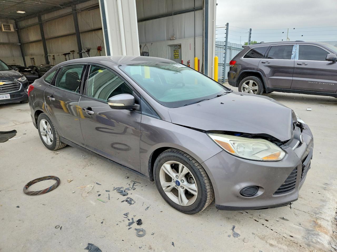 2014 Ford Focus Se Gray vin: 1FADP3F26EL363017