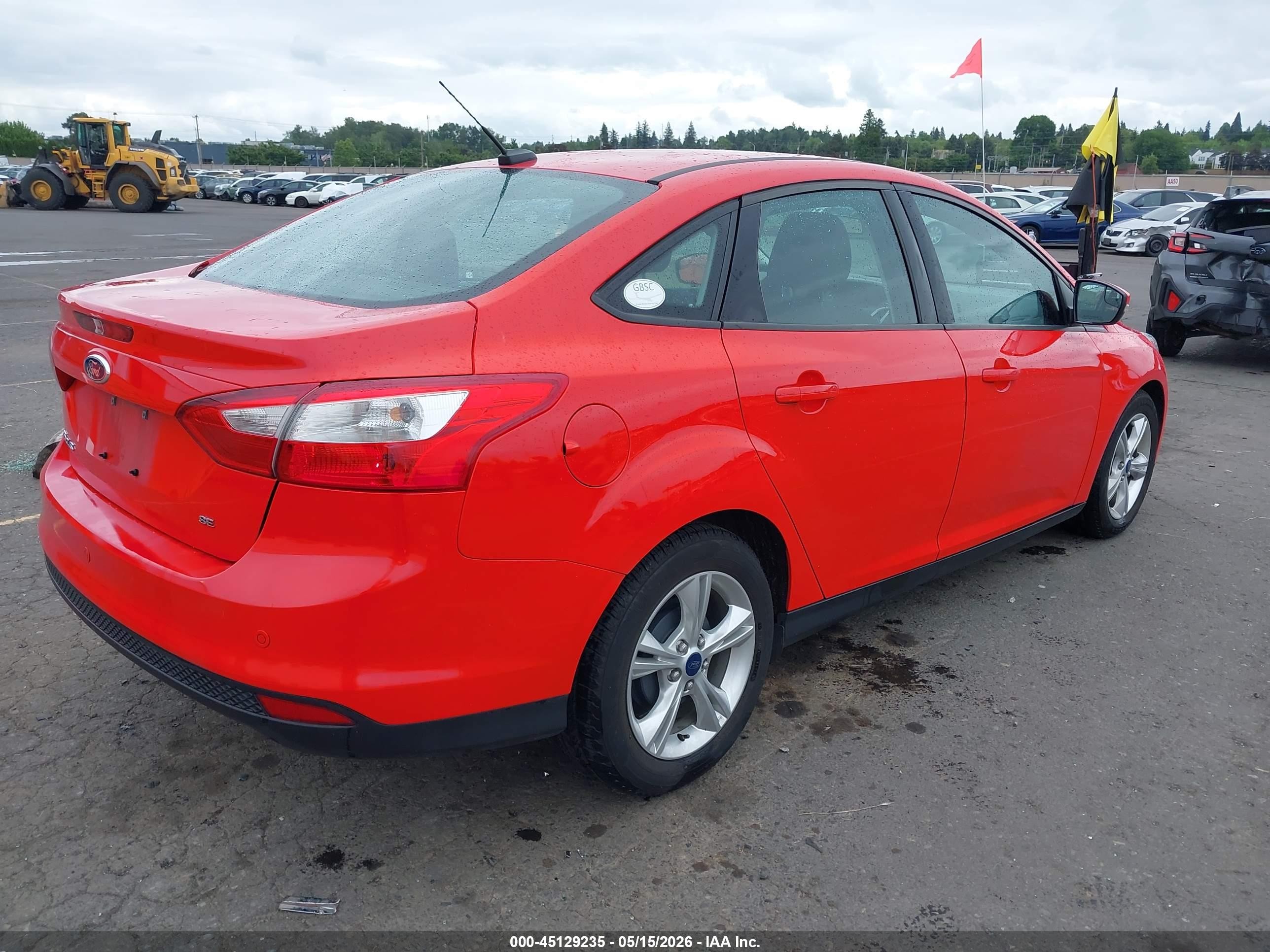 2014 Ford Focus Se Red vin: 1FADP3F26EL364040