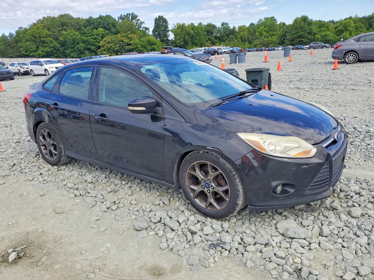 2014 Ford Focus Se Black vin: 1FADP3F26EL371067