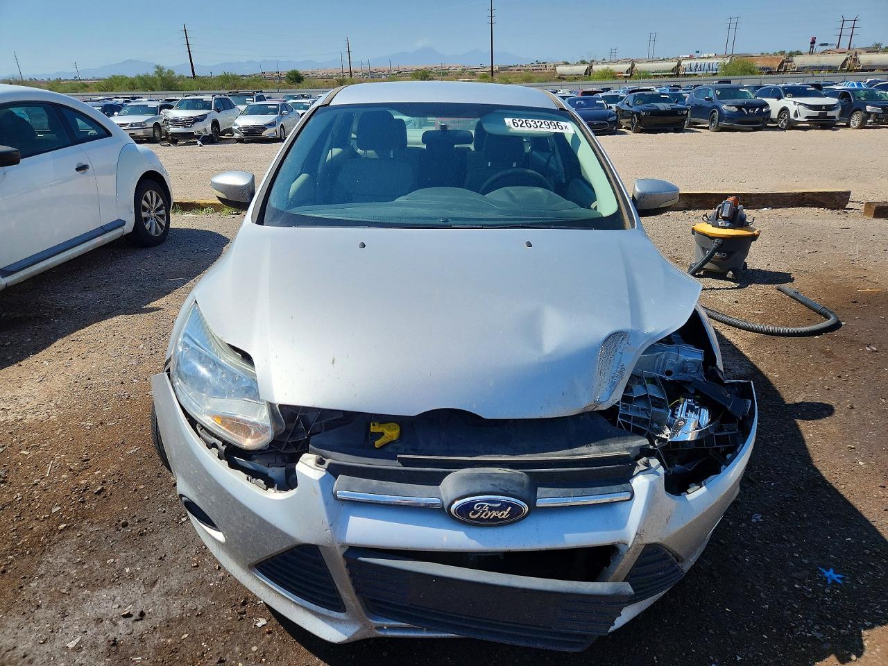 2014 Ford Focus Se Silver vin: 1FADP3F26EL375197
