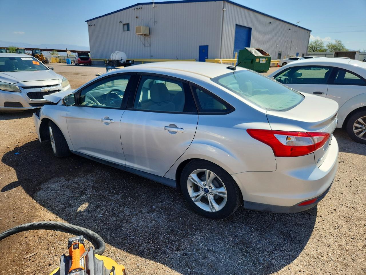 2014 Ford Focus Se Silver vin: 1FADP3F26EL375197