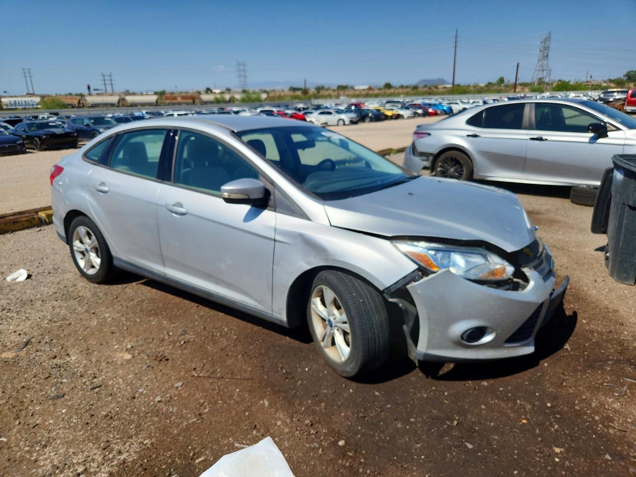 2014 Ford Focus Se Silver vin: 1FADP3F26EL375197